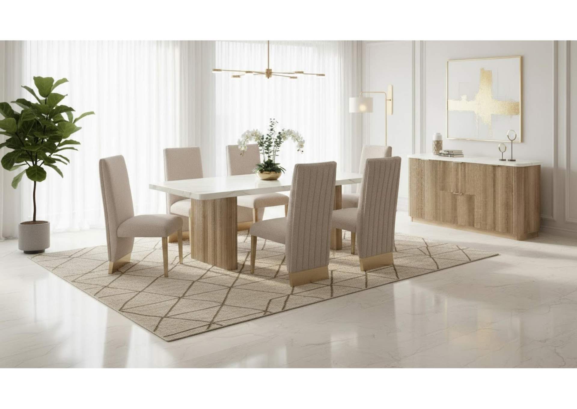 D2504DT AND 4 D12DC BEIGE - NATURAL image 1