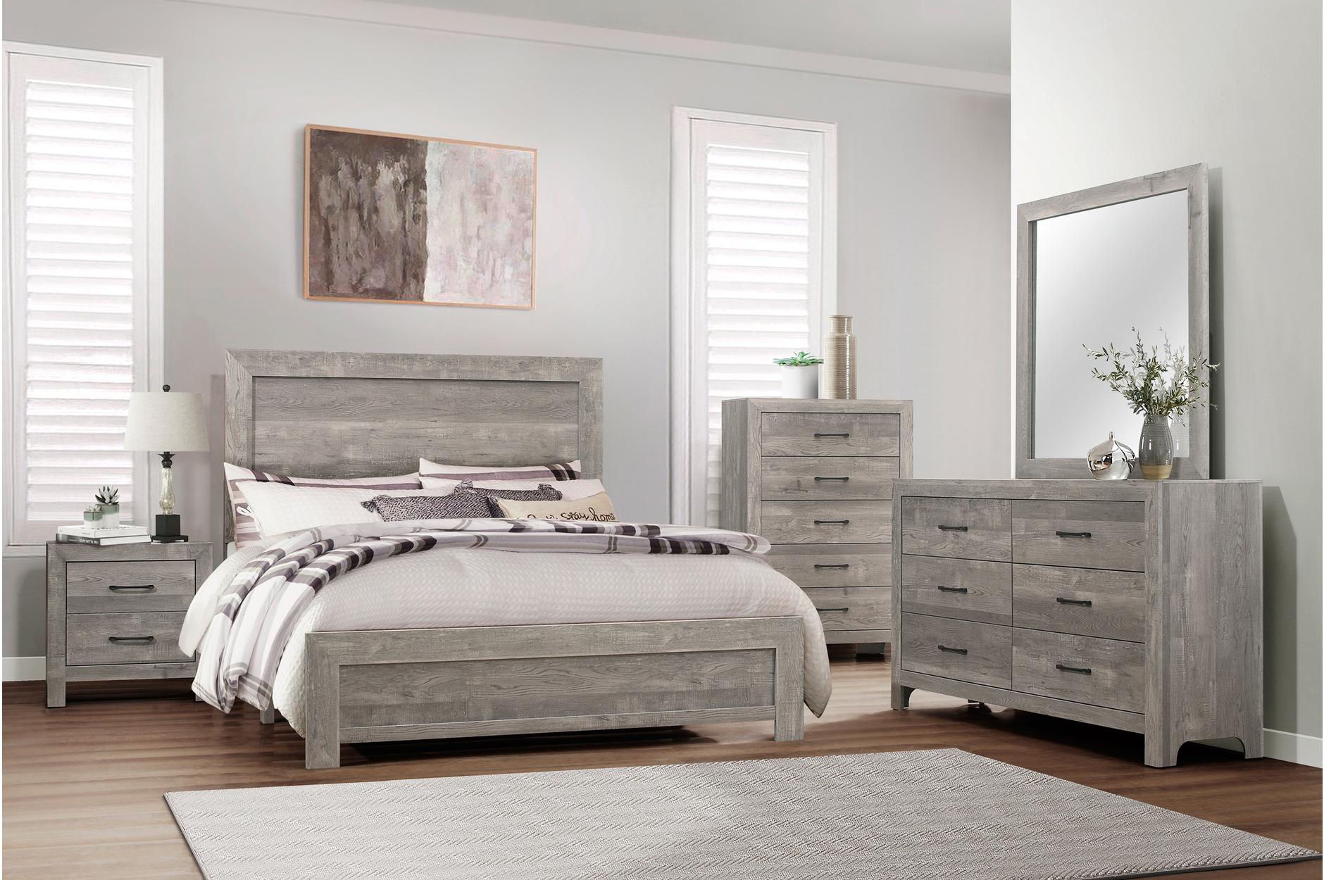 Queen Bed, Dresser, Mirror, Chest, Nightstand image 1