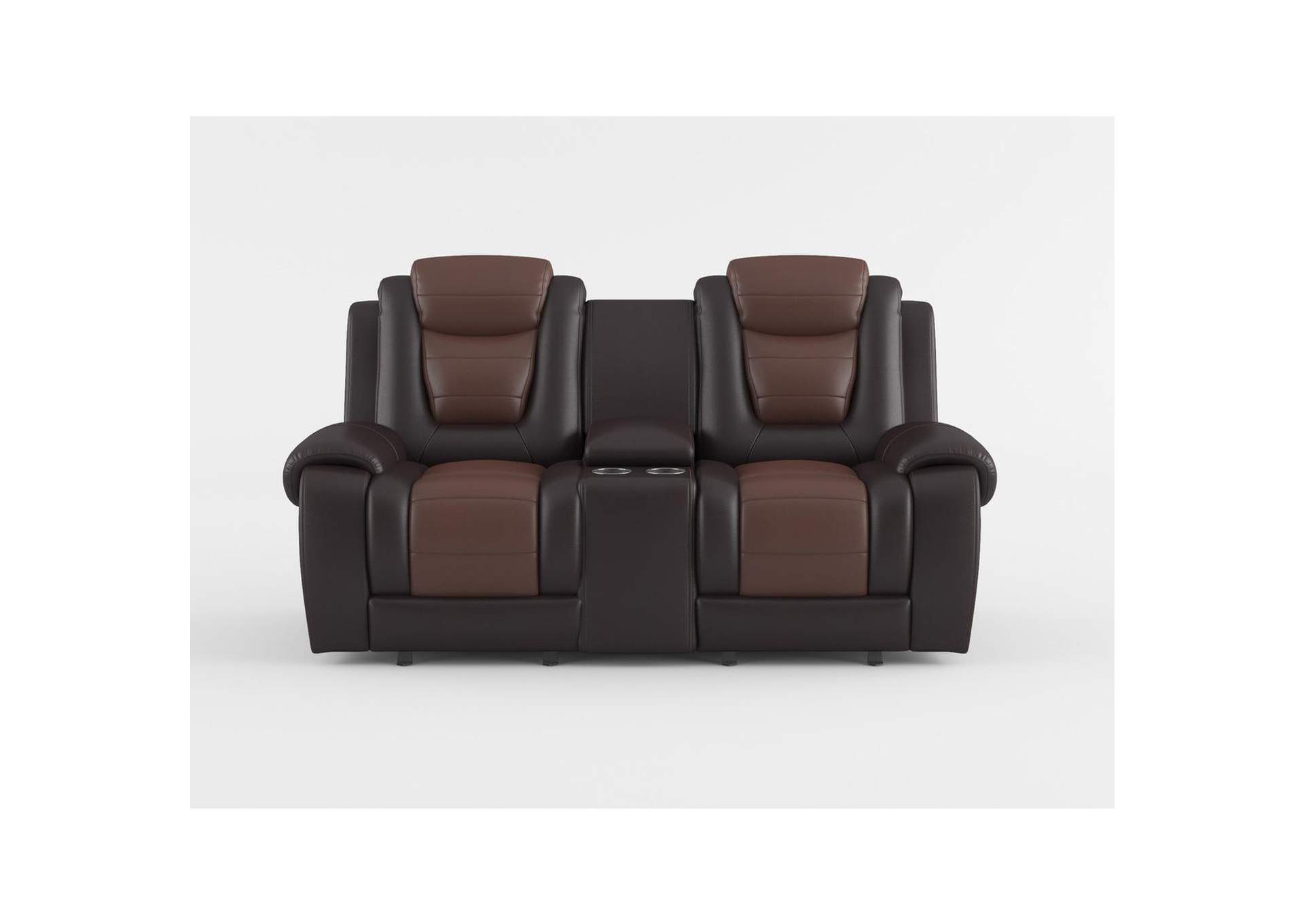 Briscoe Double Glider Reclining Love Seat with Center Console image 11