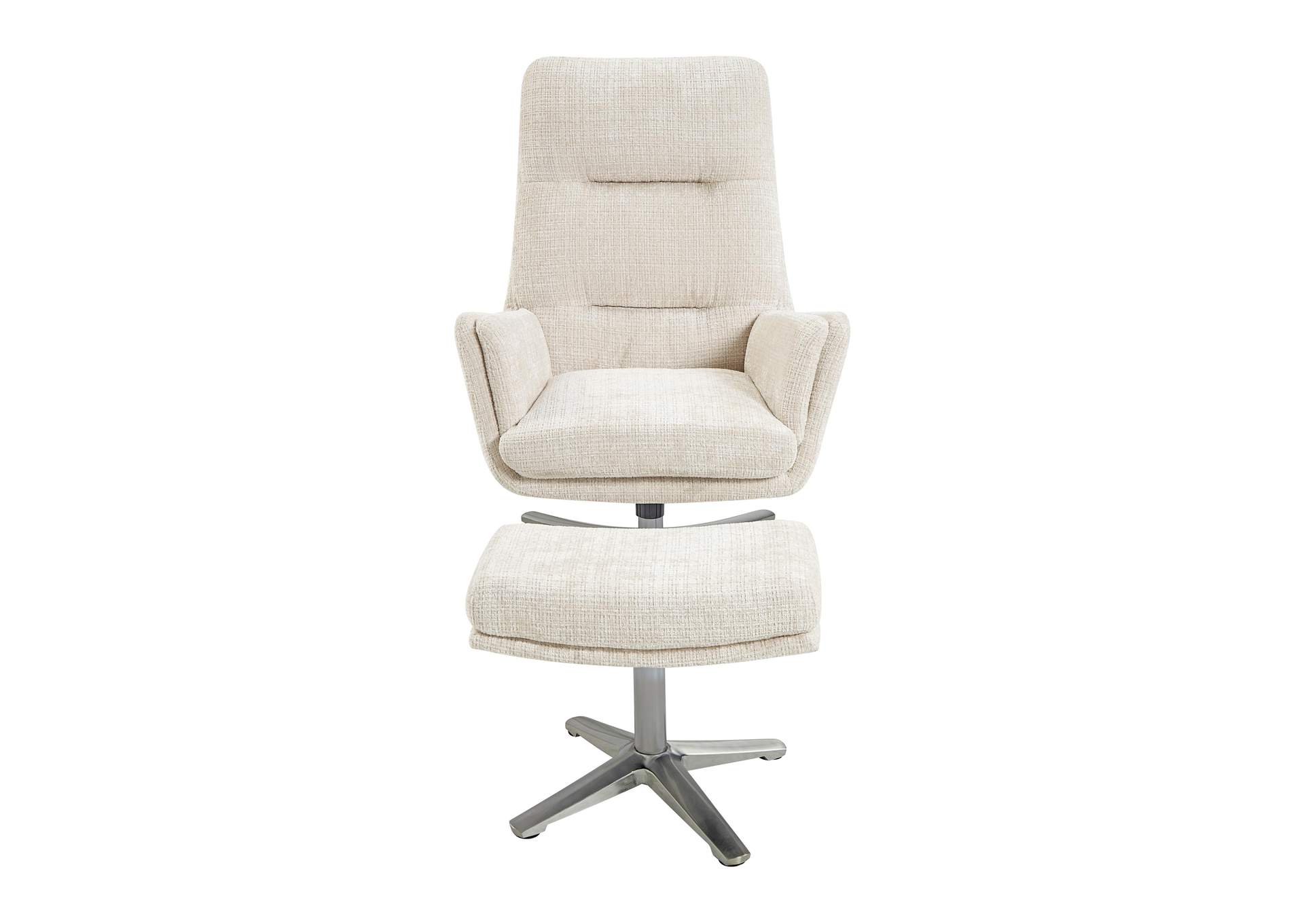 Parker Swivel Chair with Ottoman image 3