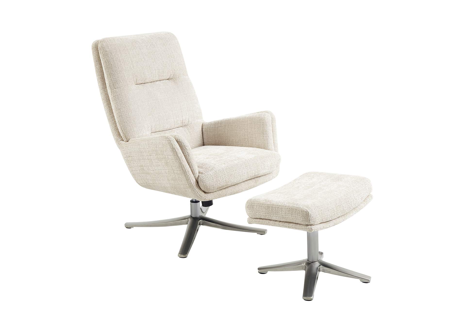 Swivel Chair with Ottoman image 1