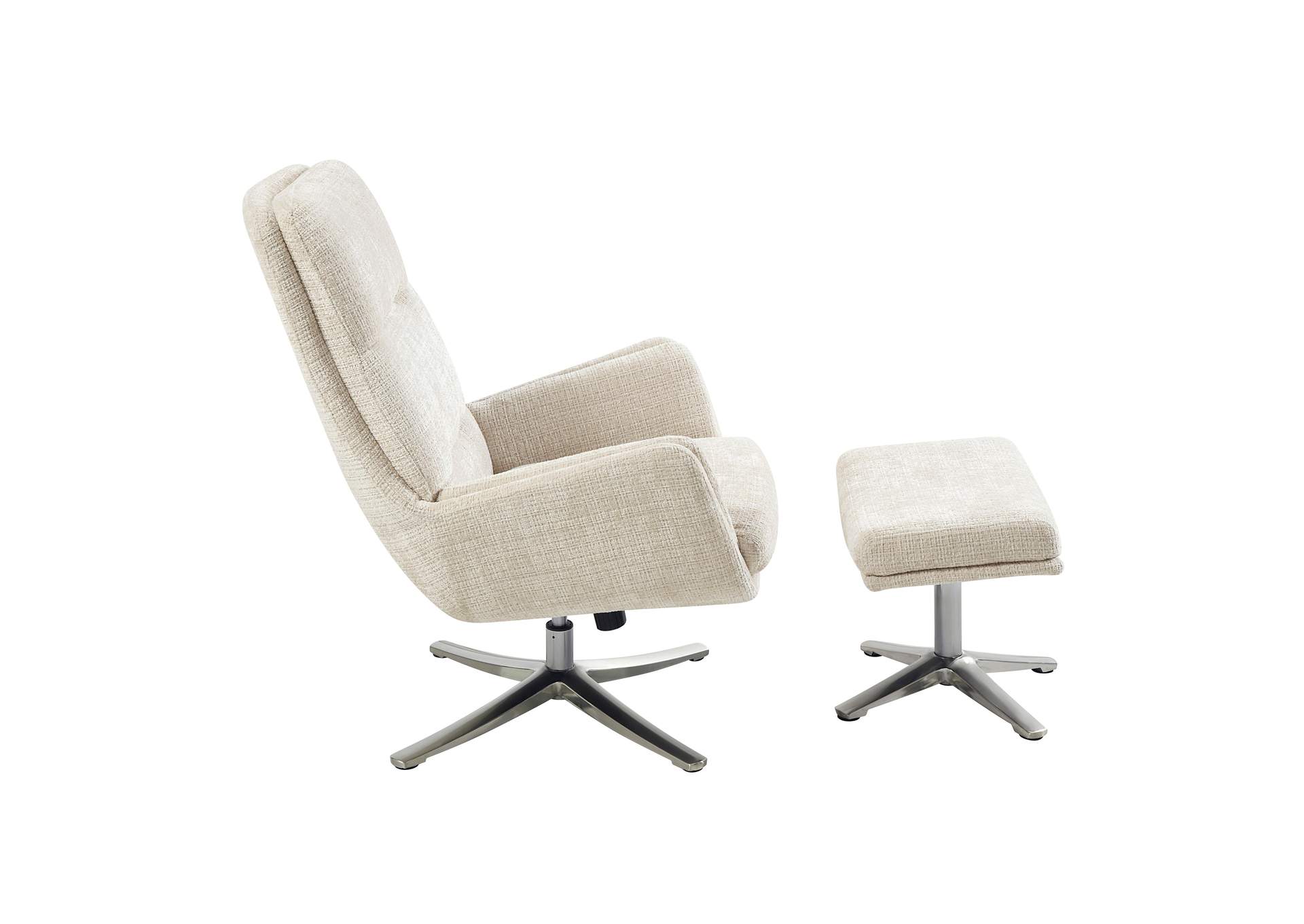 Parker Swivel Chair with Ottoman image 4
