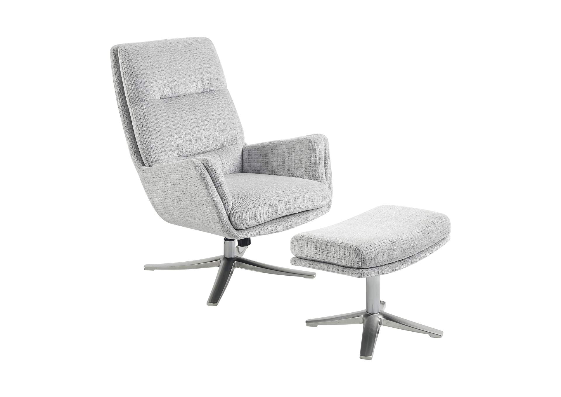 Swivel Chair with Ottoman image 1