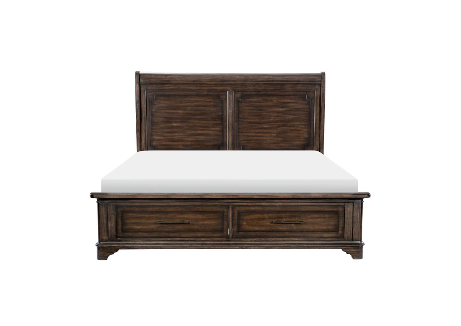 Boone Queen Platform Bed with Footboard Storage image 1