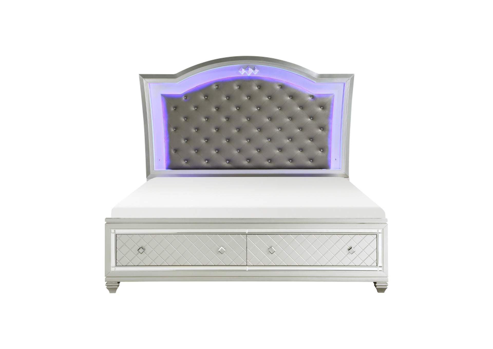 Leesa Queen Platform Bed with Footboard Storage image 1