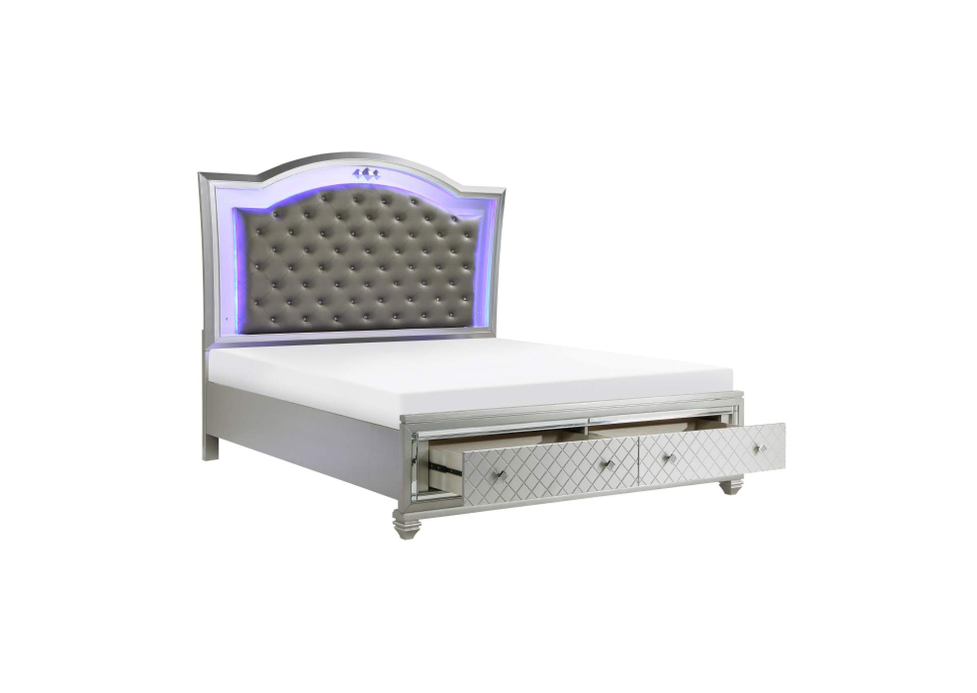Leesa Queen Platform Bed with Footboard Storage image 3
