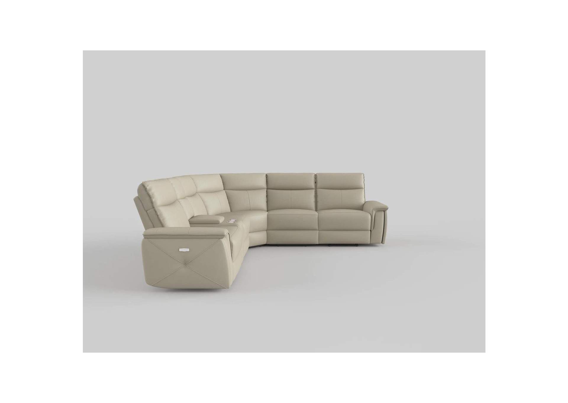 Maroni 6-Piece Modular Power Reclining Sectional with Power Headrests image 6