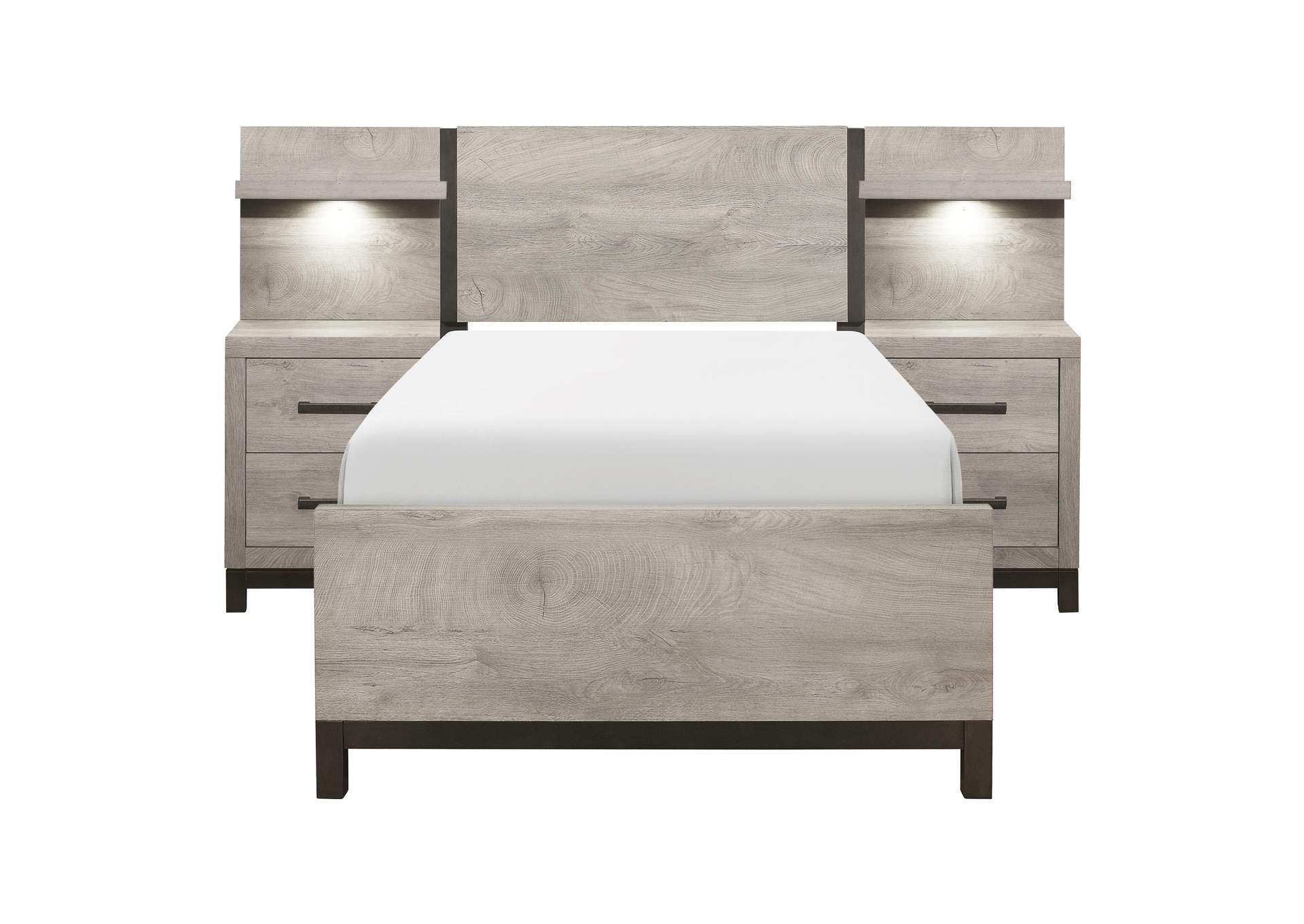 Zephyr 5pc Set Twin Wall Bed (TB+2NS+2NS-P) image 1