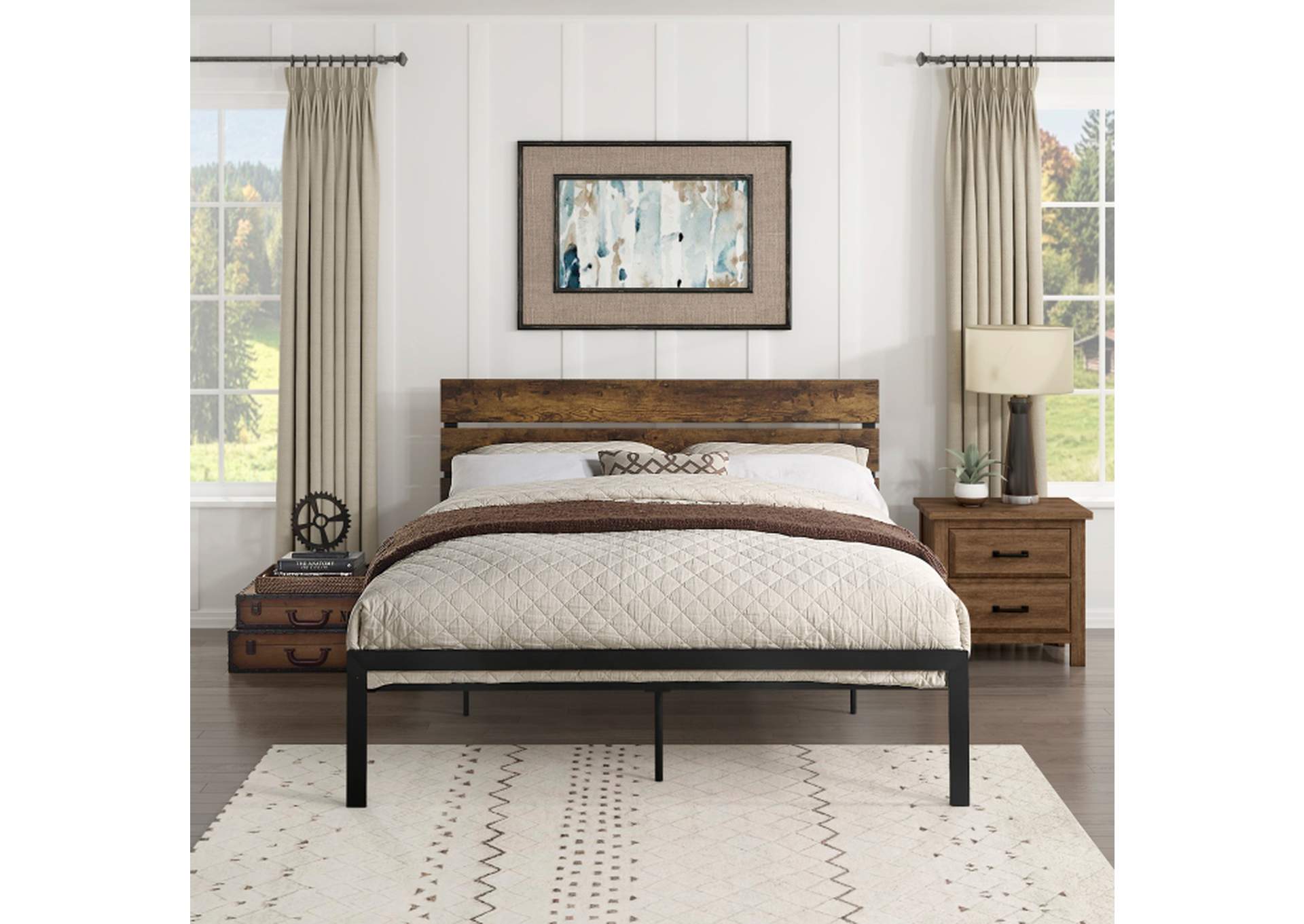 Marshall Full Platform Bed image 5