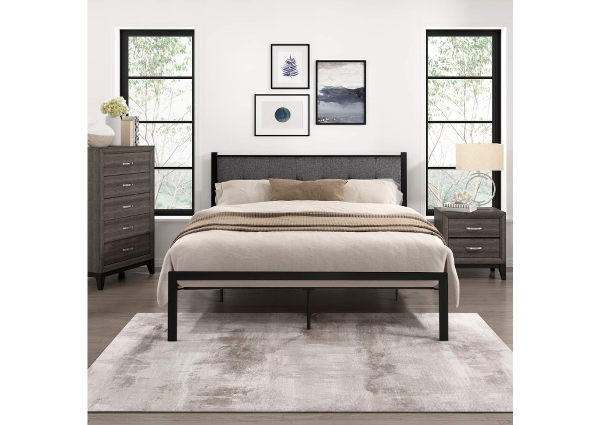 Samuel Full Platform Bed image 5