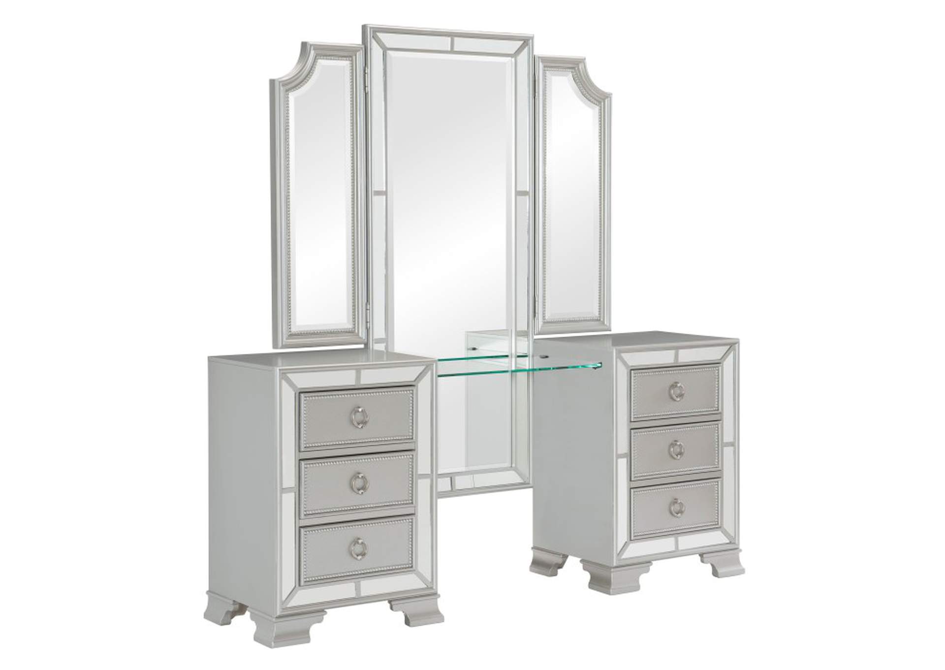 Avondale Vanity Dresser with Mirror image 3