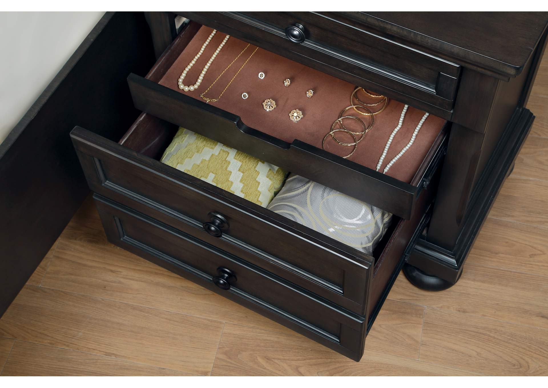 Begonia Night Stand with Hidden Drawer image 3