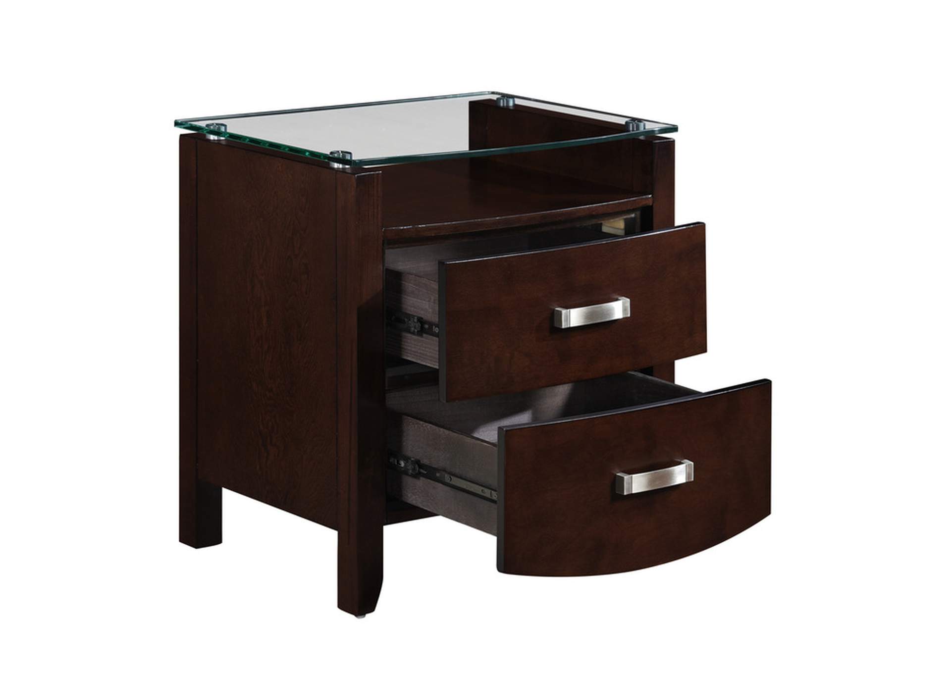 Lyric Night Stand, Glass Top image 4
