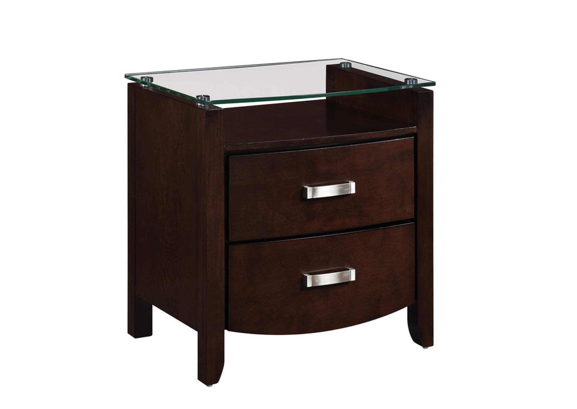 Lyric Night Stand, Glass Top image 3