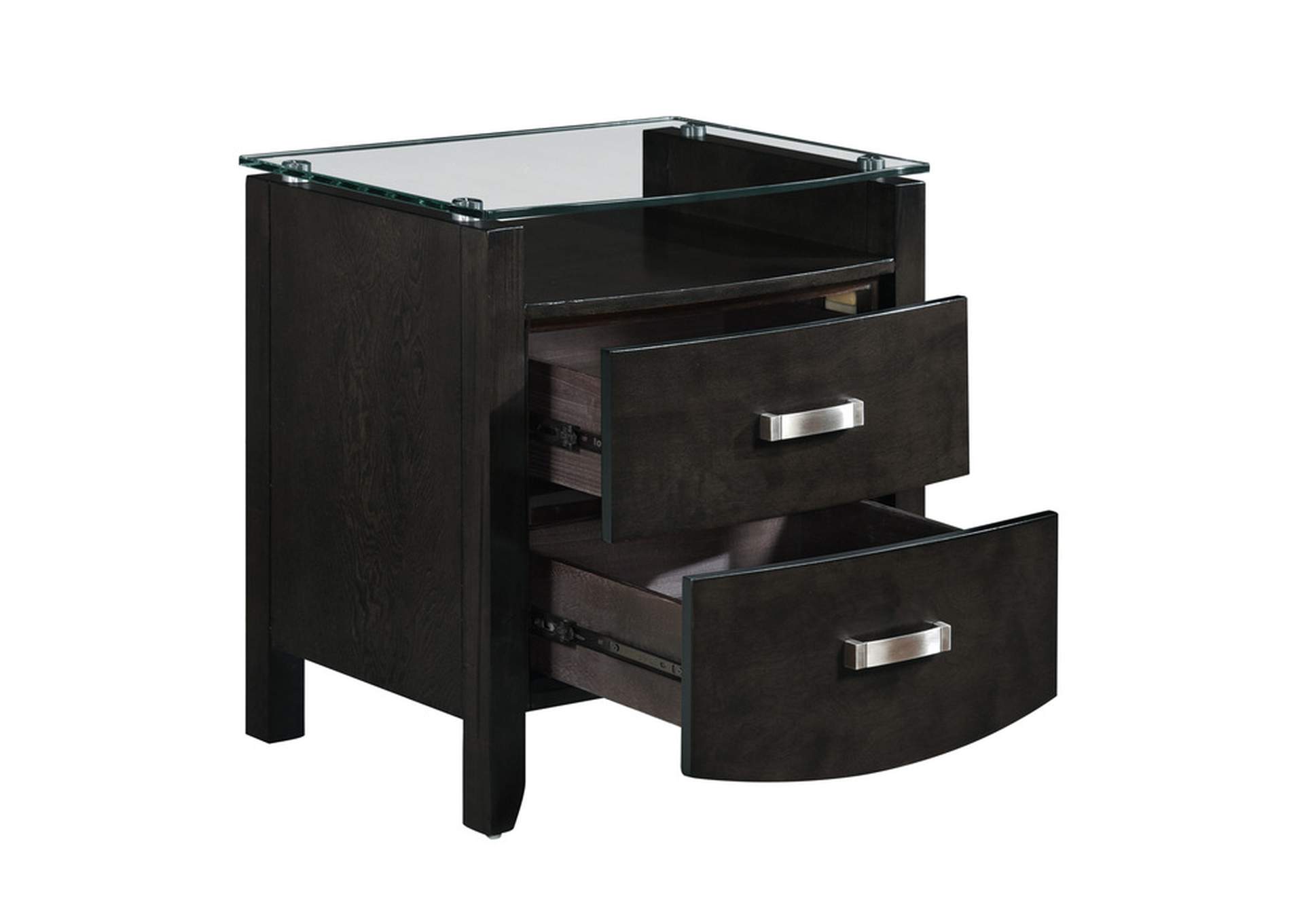 Lyric Night Stand, Glass Top image 4