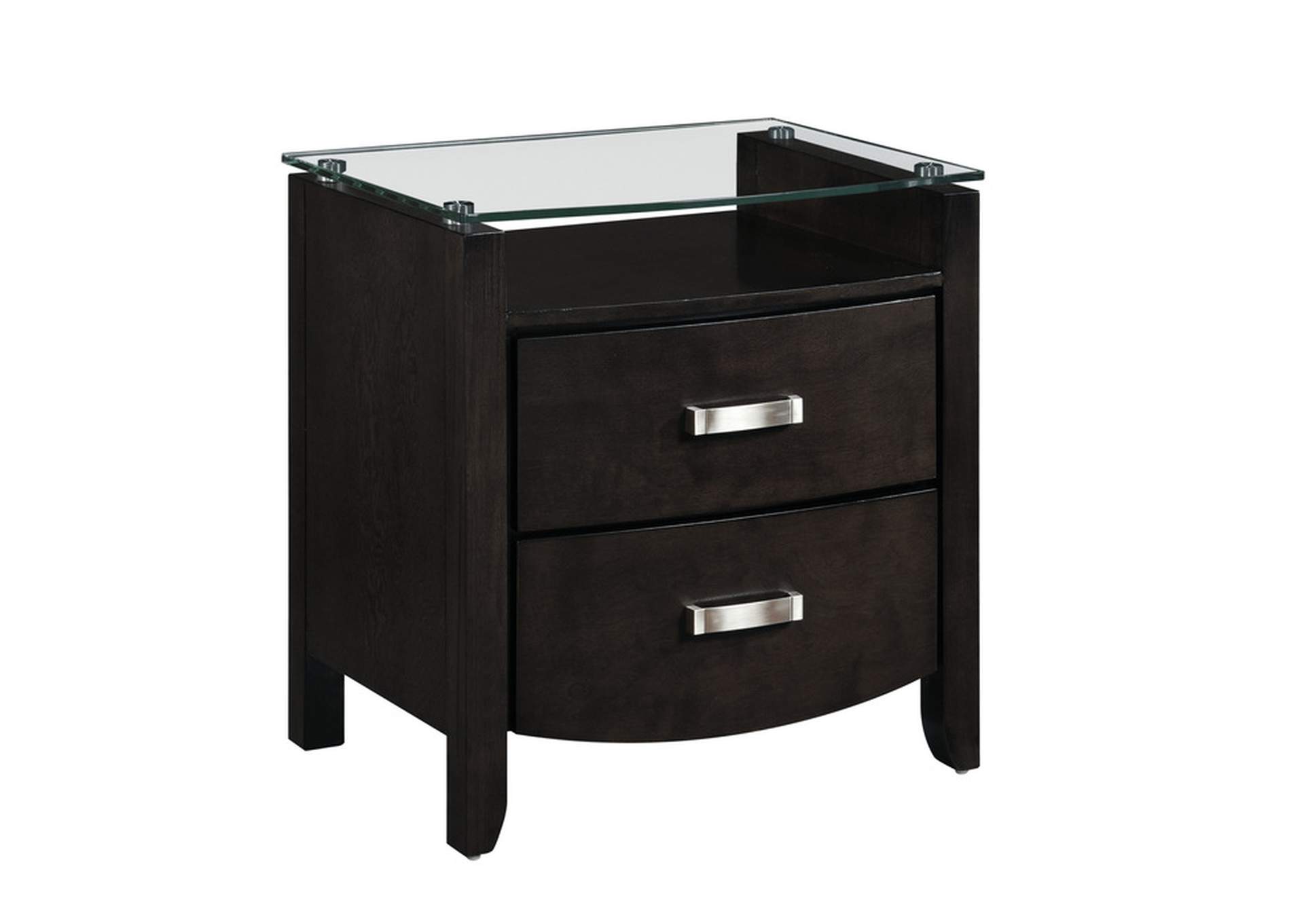 Lyric Night Stand, Glass Top image 3