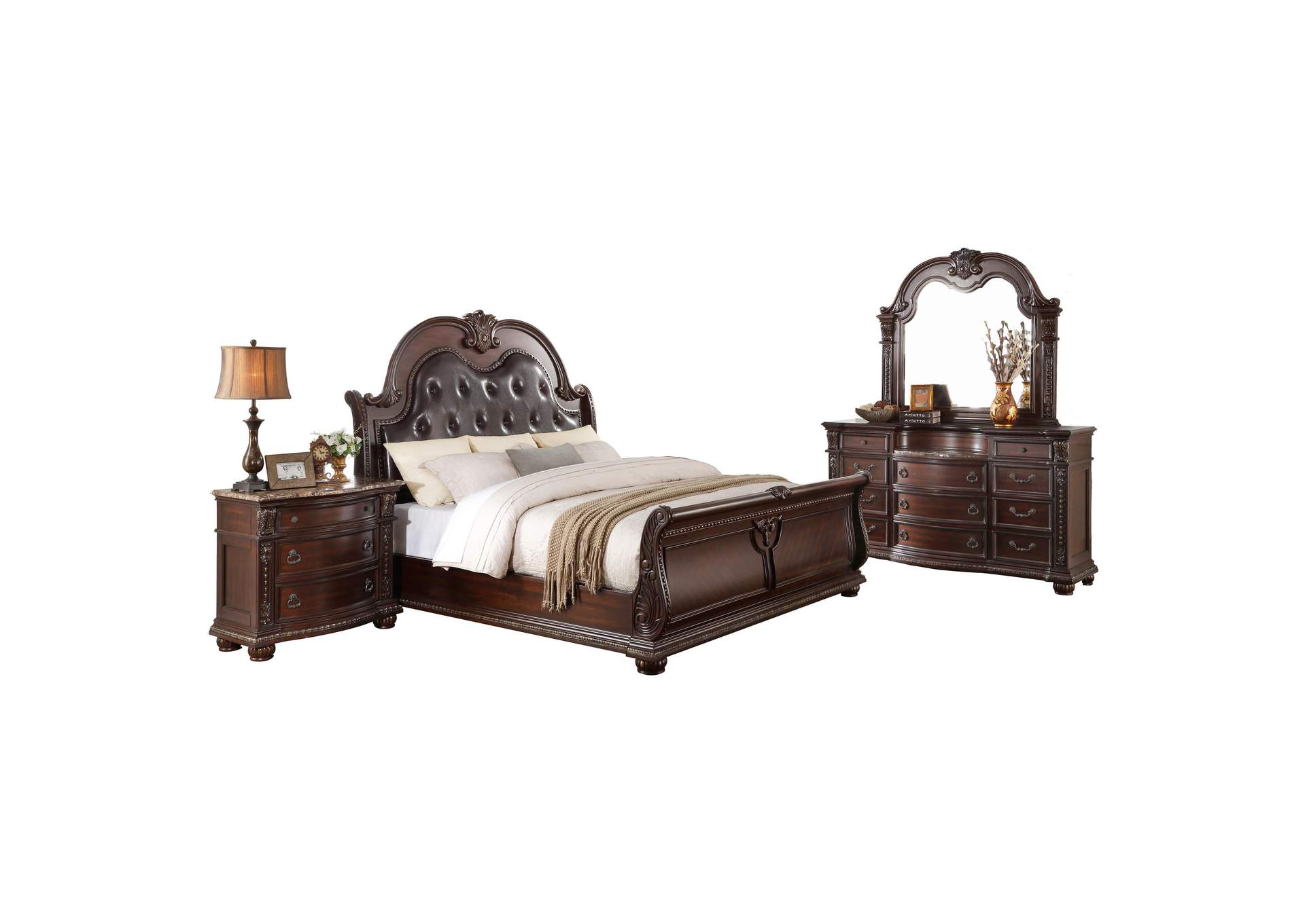 Cavalier Eastern King Sleigh Bed image 5