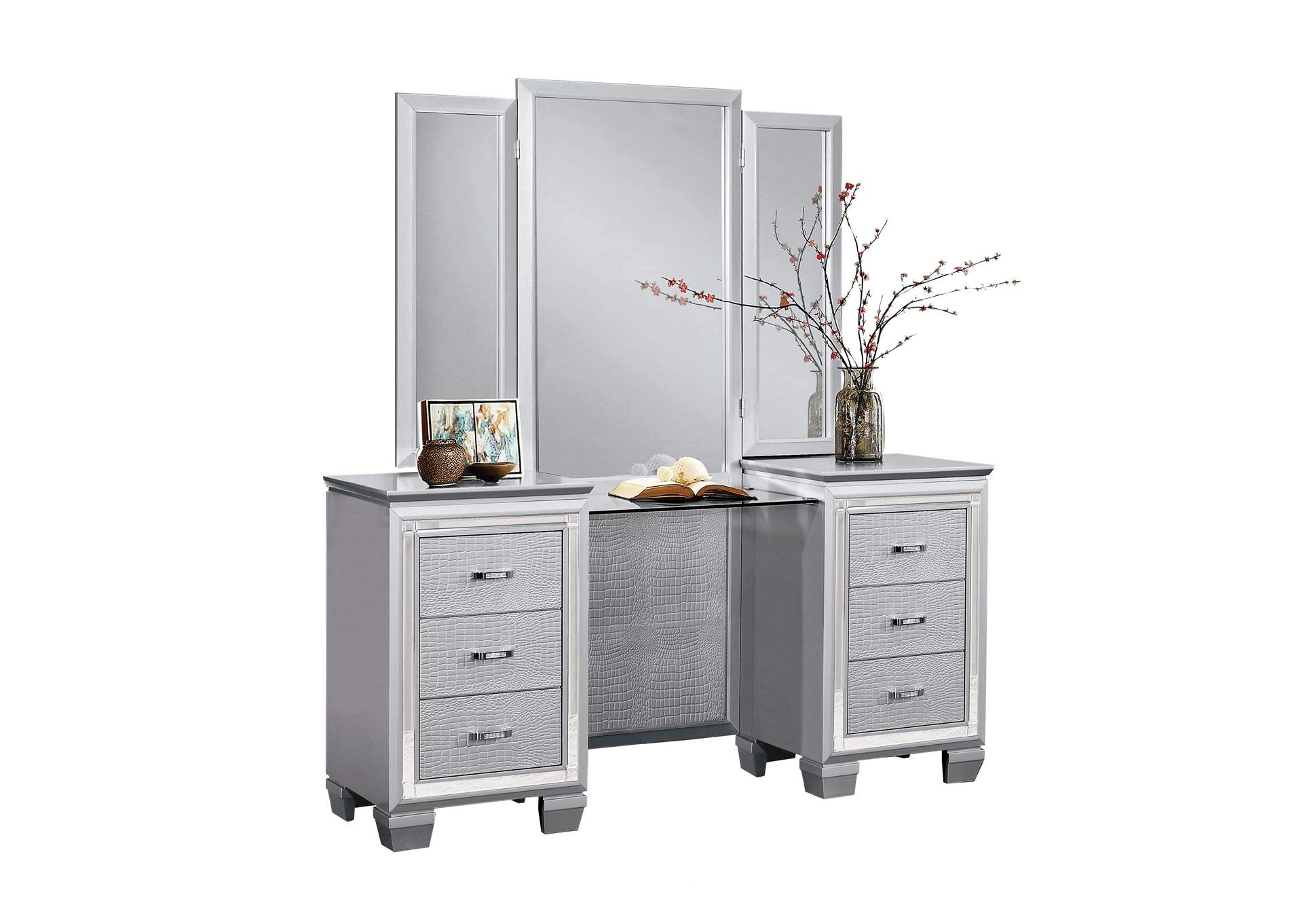 Allura Dressing Table with Mirror image 1