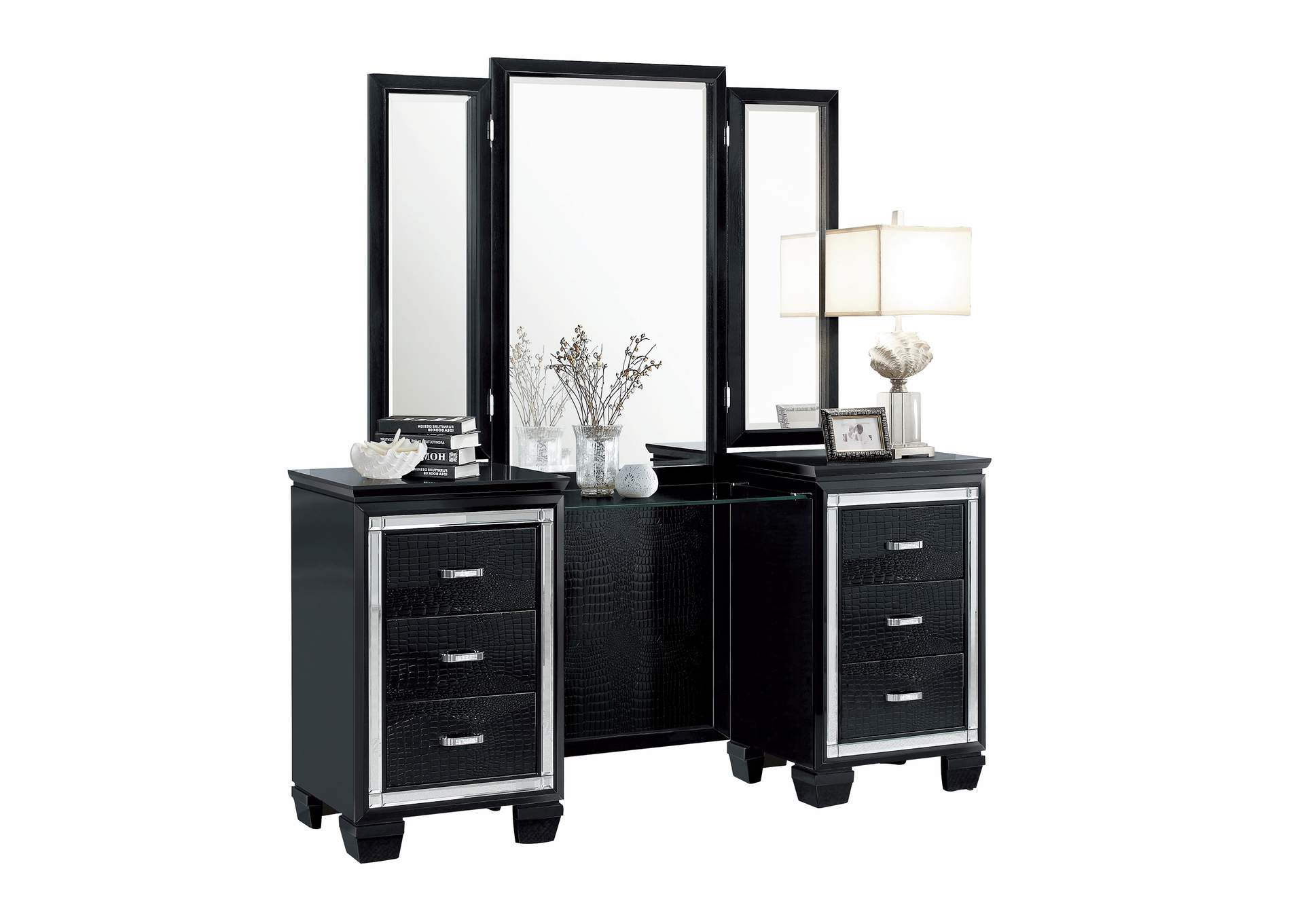 Allura Dressing Table with Mirror image 1