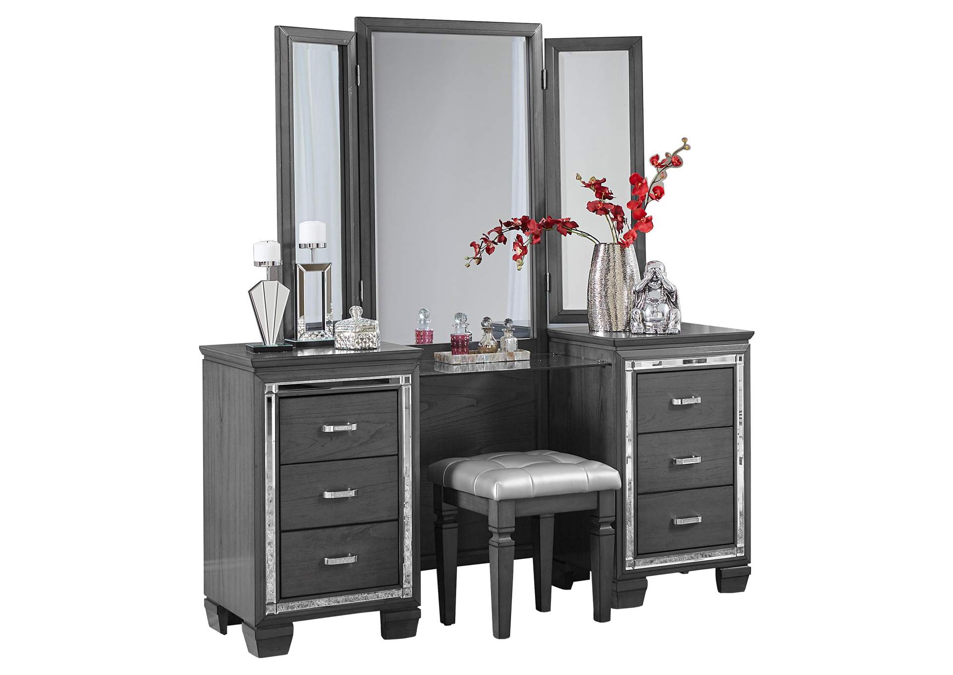 Allura Vanity Dresser with Mirror image 1