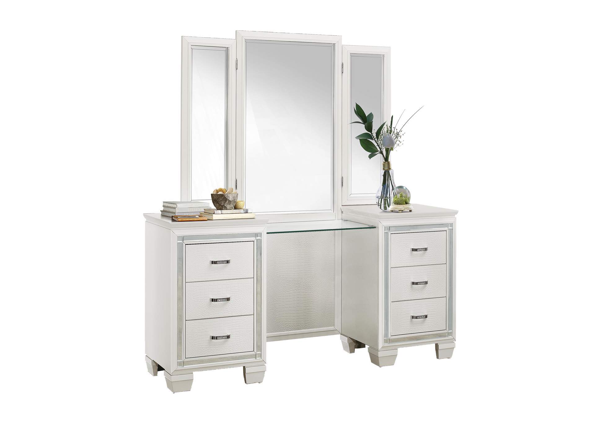 Allura Dressing Table with Mirror image 1