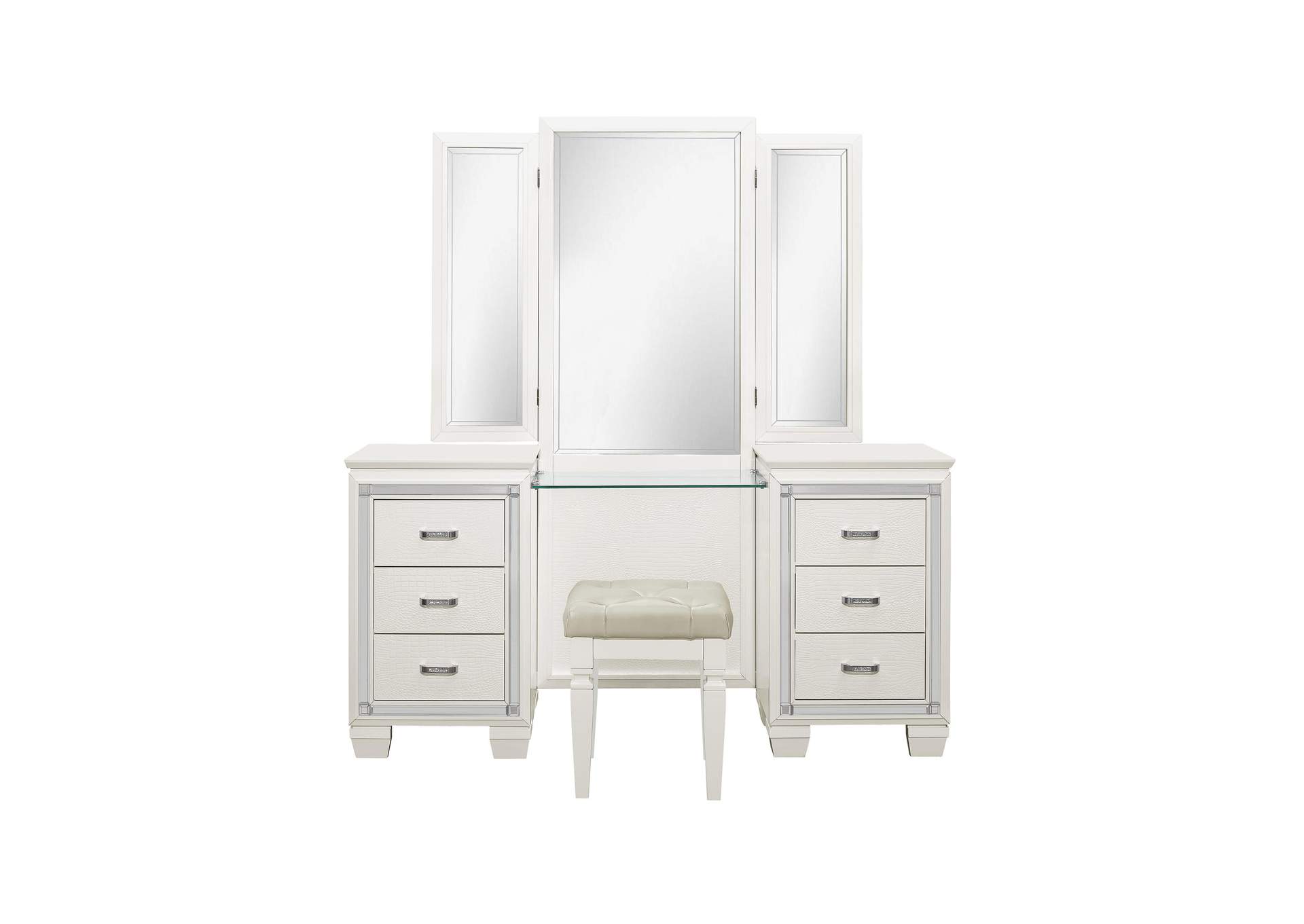 Allura Dressing Table with Mirror image 3