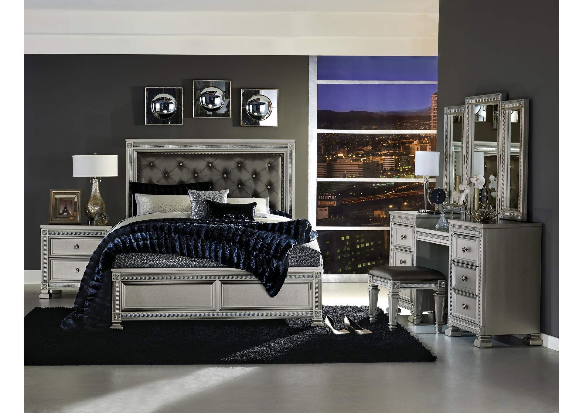 Bevelle Dressing Table Stool image 3