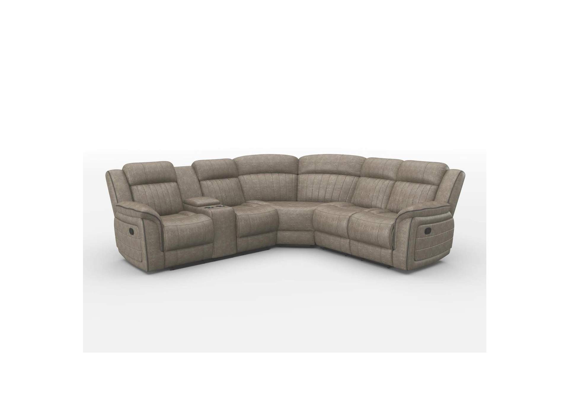 Centeroak 3-Piece Reclining Sectional with Left Console image 3