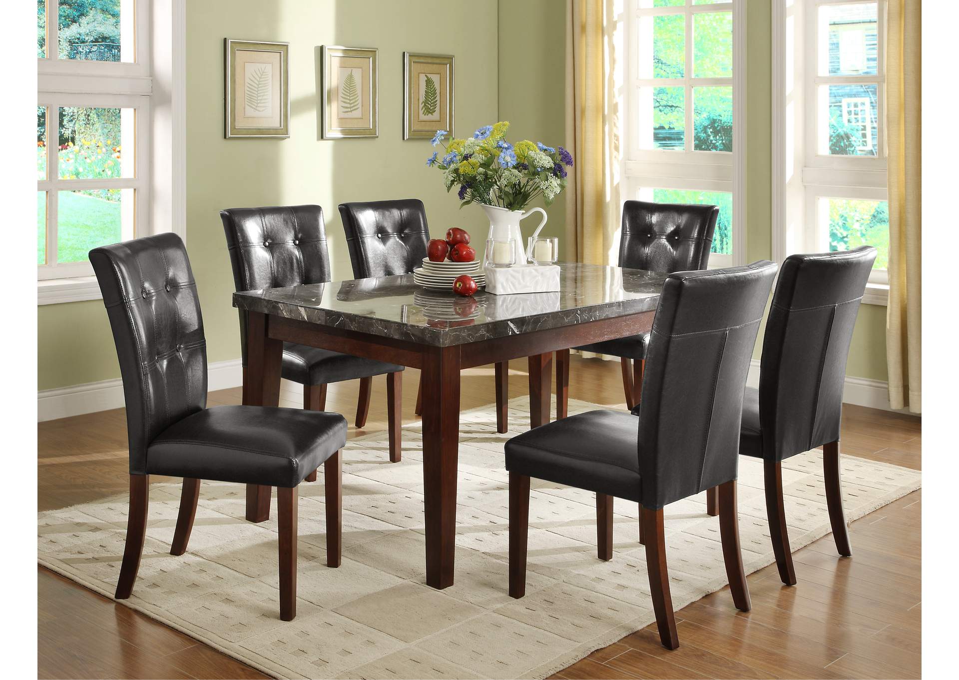 Decatur Dining Table, Marble Top image 3