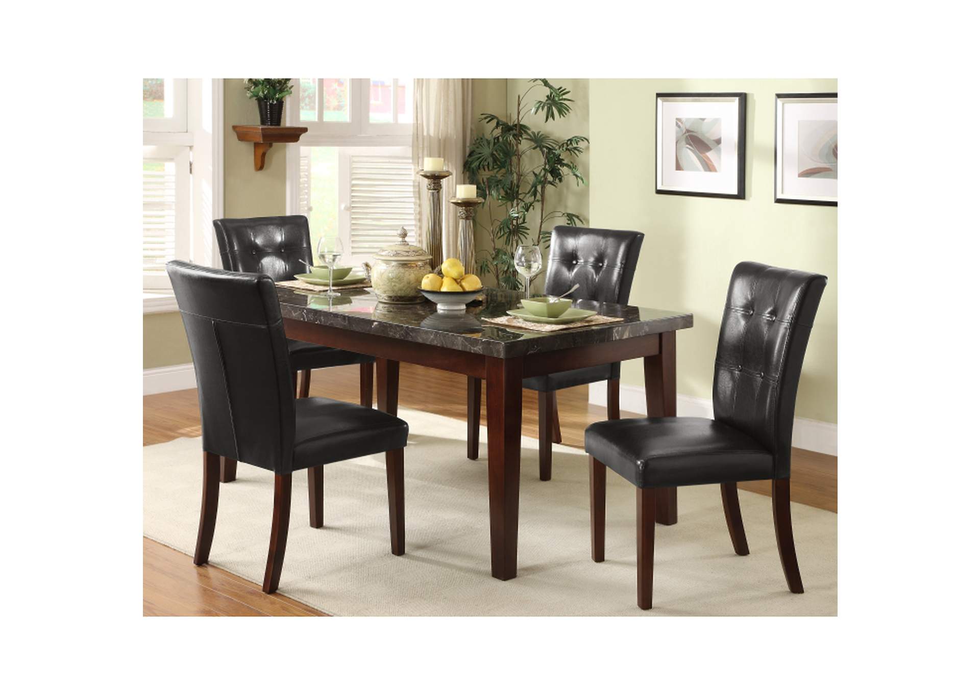 Decatur Dining Table, Marble Top