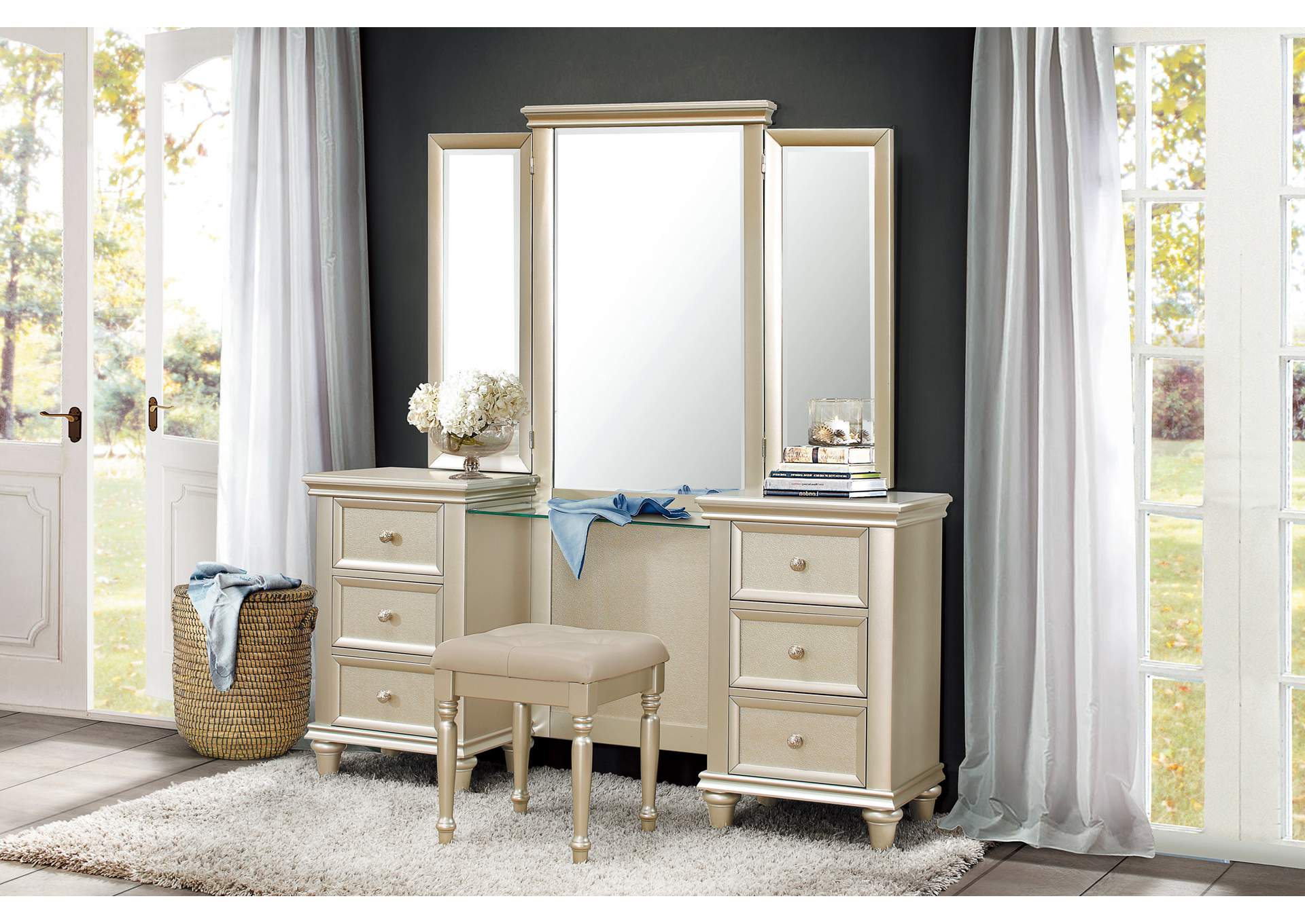 Celandine Vanity Stool