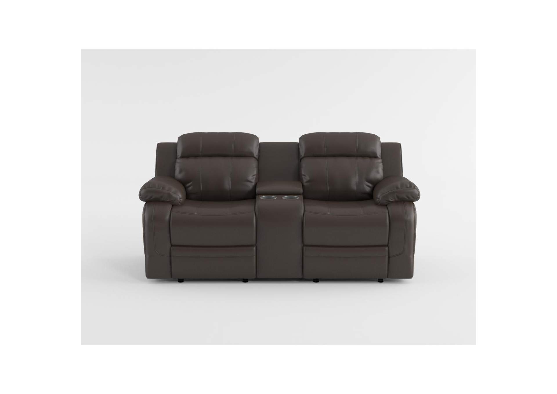 Marille Double Glider Reclining Love Seat with Center Console image 3