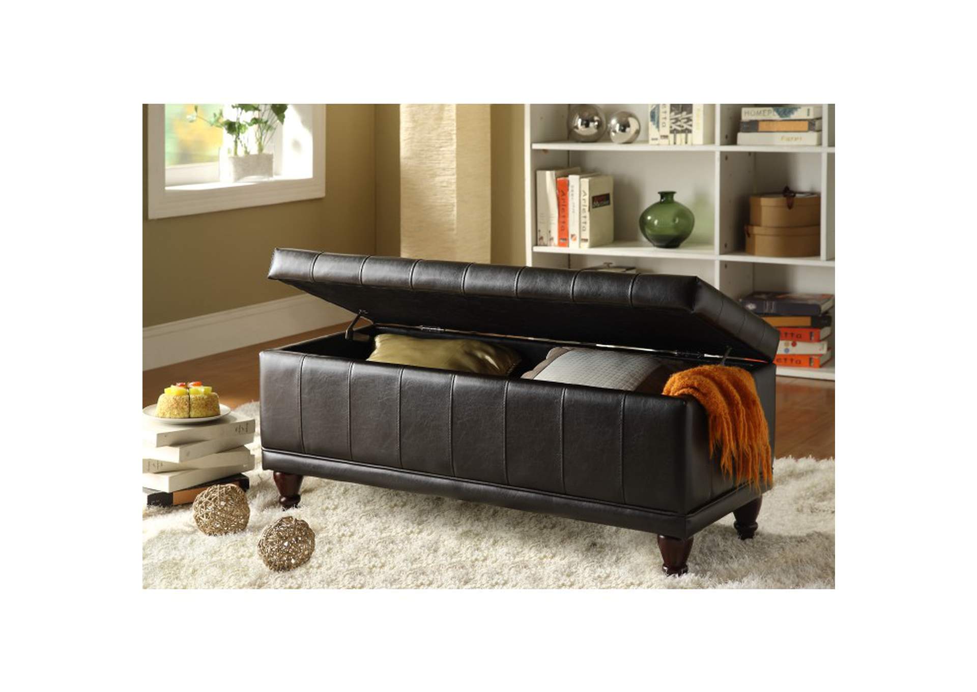 Afton Lift Top Storage Bench image 3