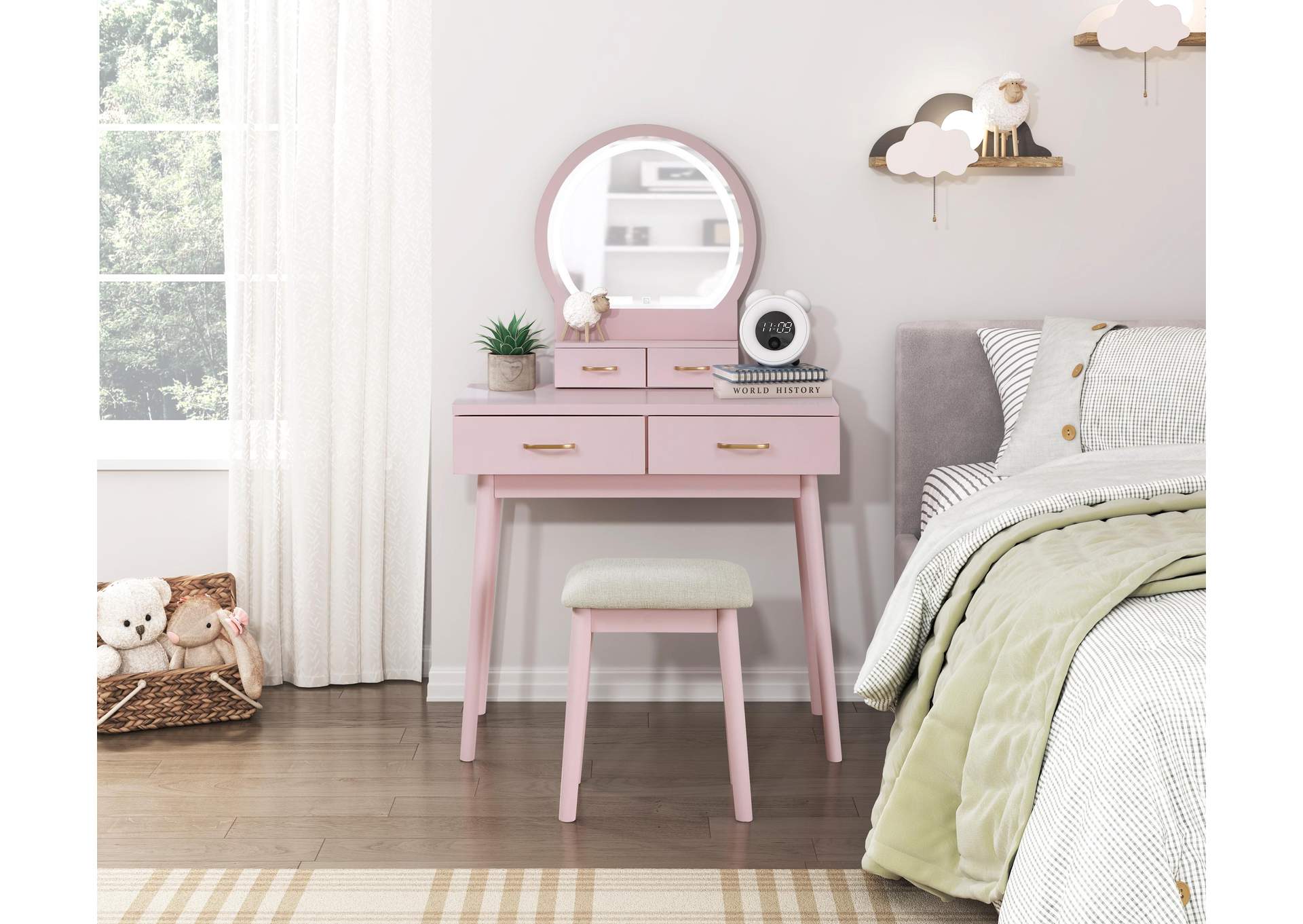 Camilla Dressing Table with Mirror image 10