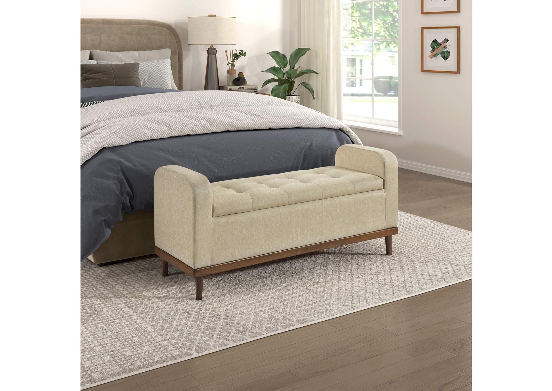 Brigitte Lift Top Storage Bench image 3