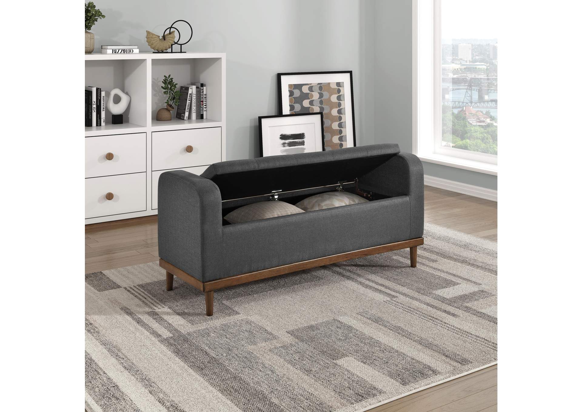 Brigitte Lift Top Storage Bench image 6