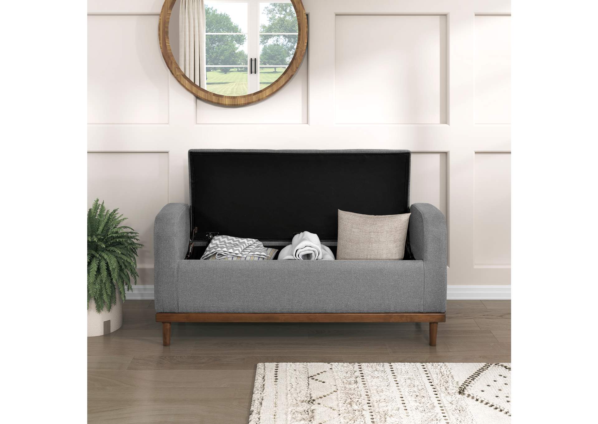 Brigitte Lift Top Storage Bench image 4