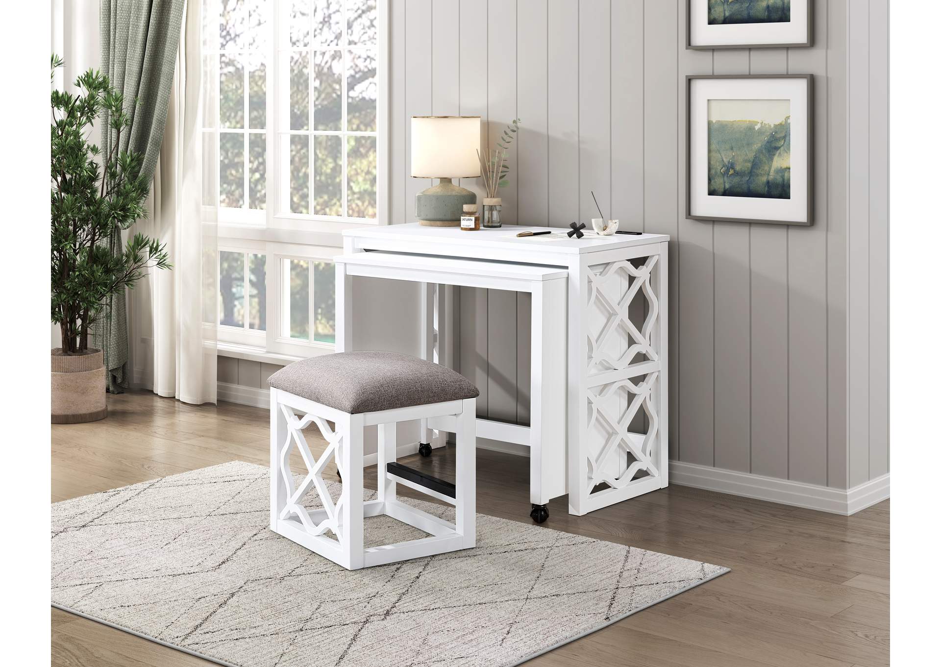 4998 3 Piece Desks with Stool Set image 1