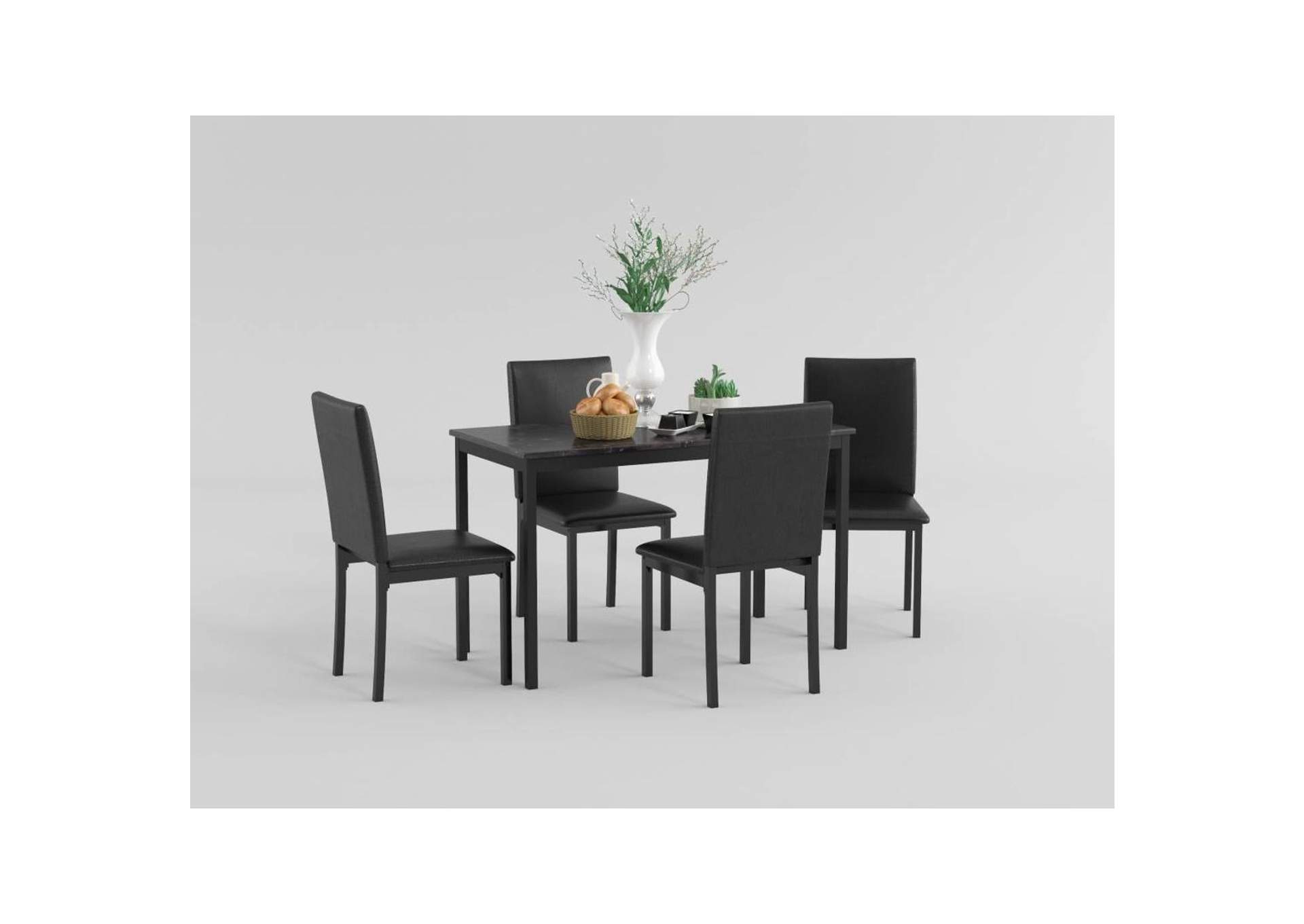 Tempe Dining Table, Faux Marble Top image 4