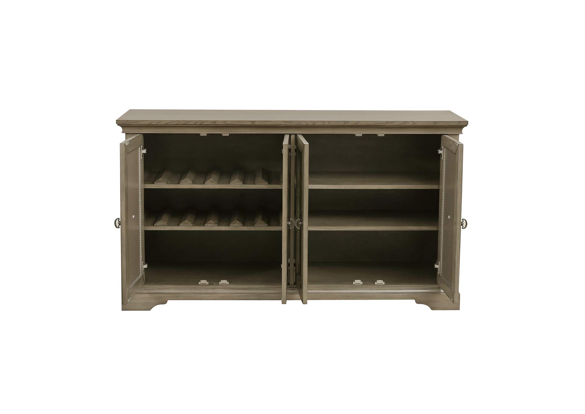Vermillion Server with Mirrored Door