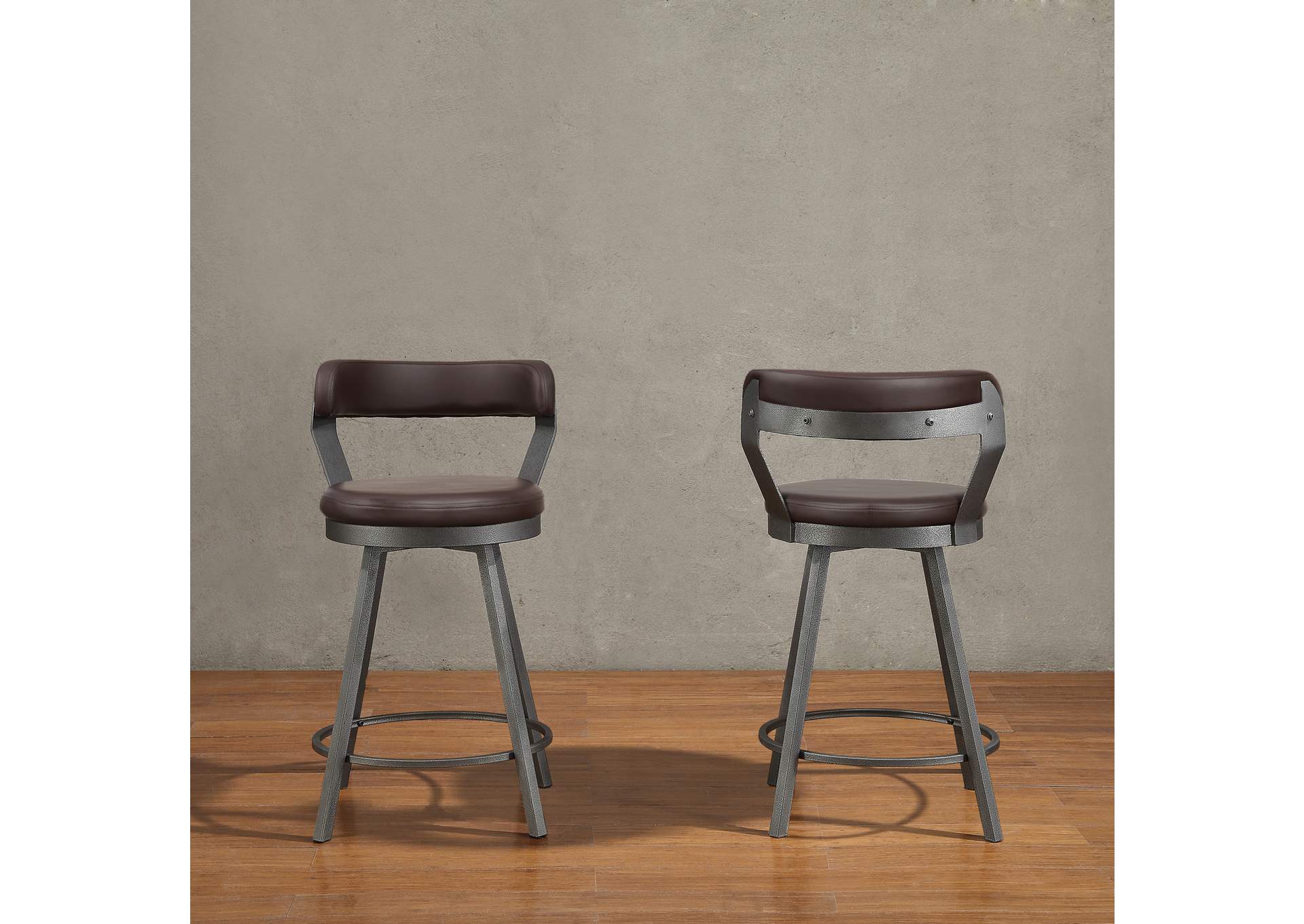 Appert Swivel Counter Height Chair, Brown image 5