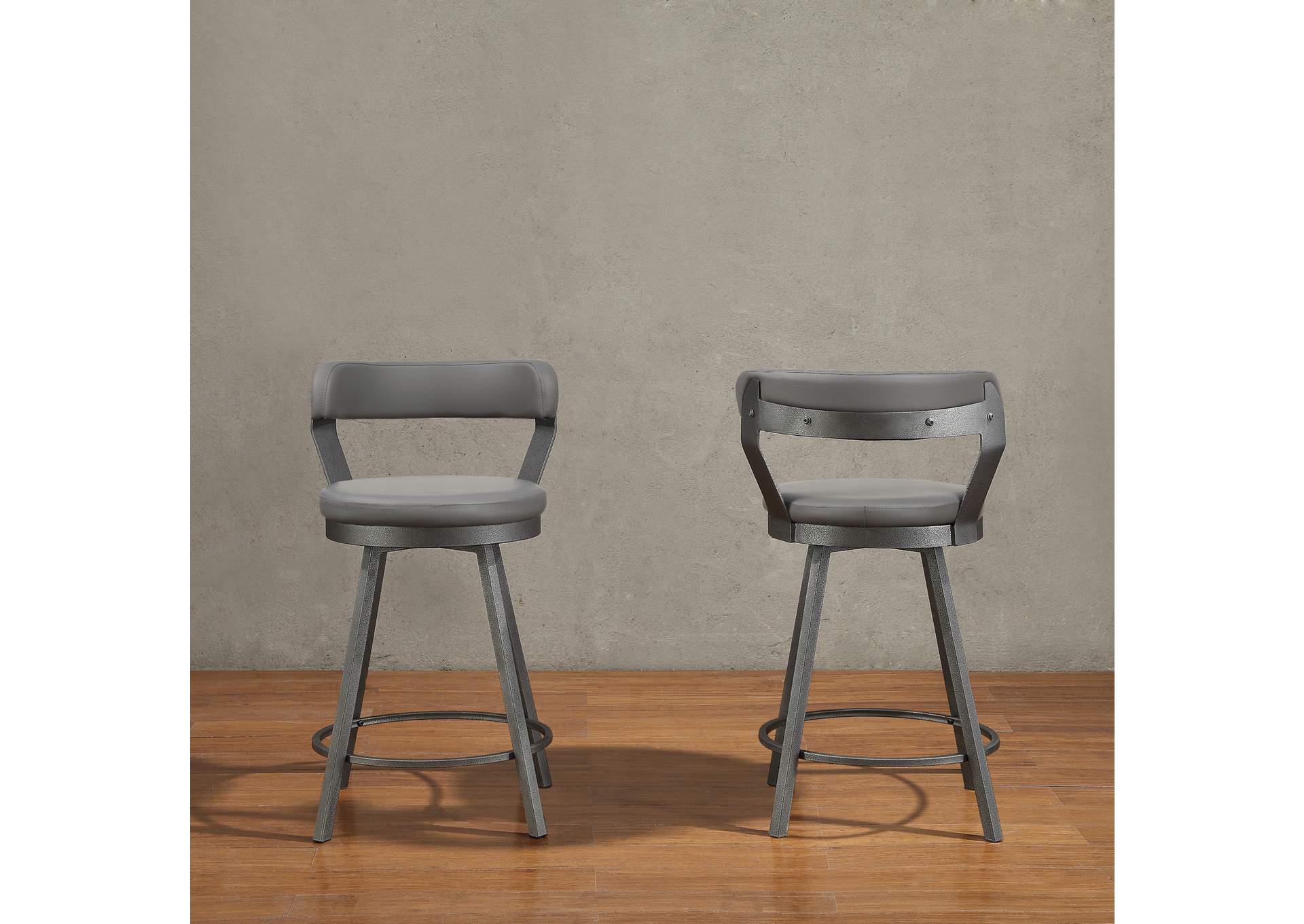 Appert Swivel Counter Height Chair, Gray image 3