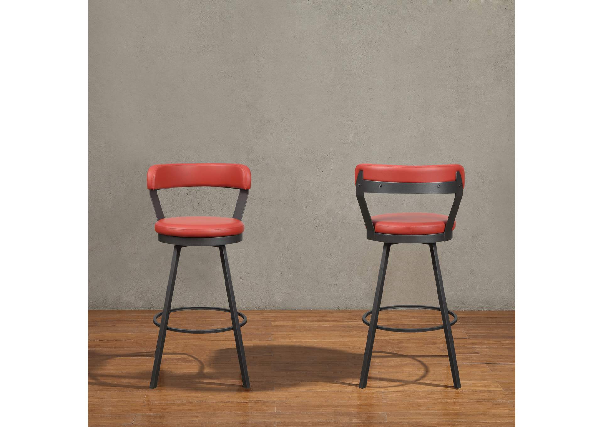 Appert Swivel Pub Height Chair, Red image 5