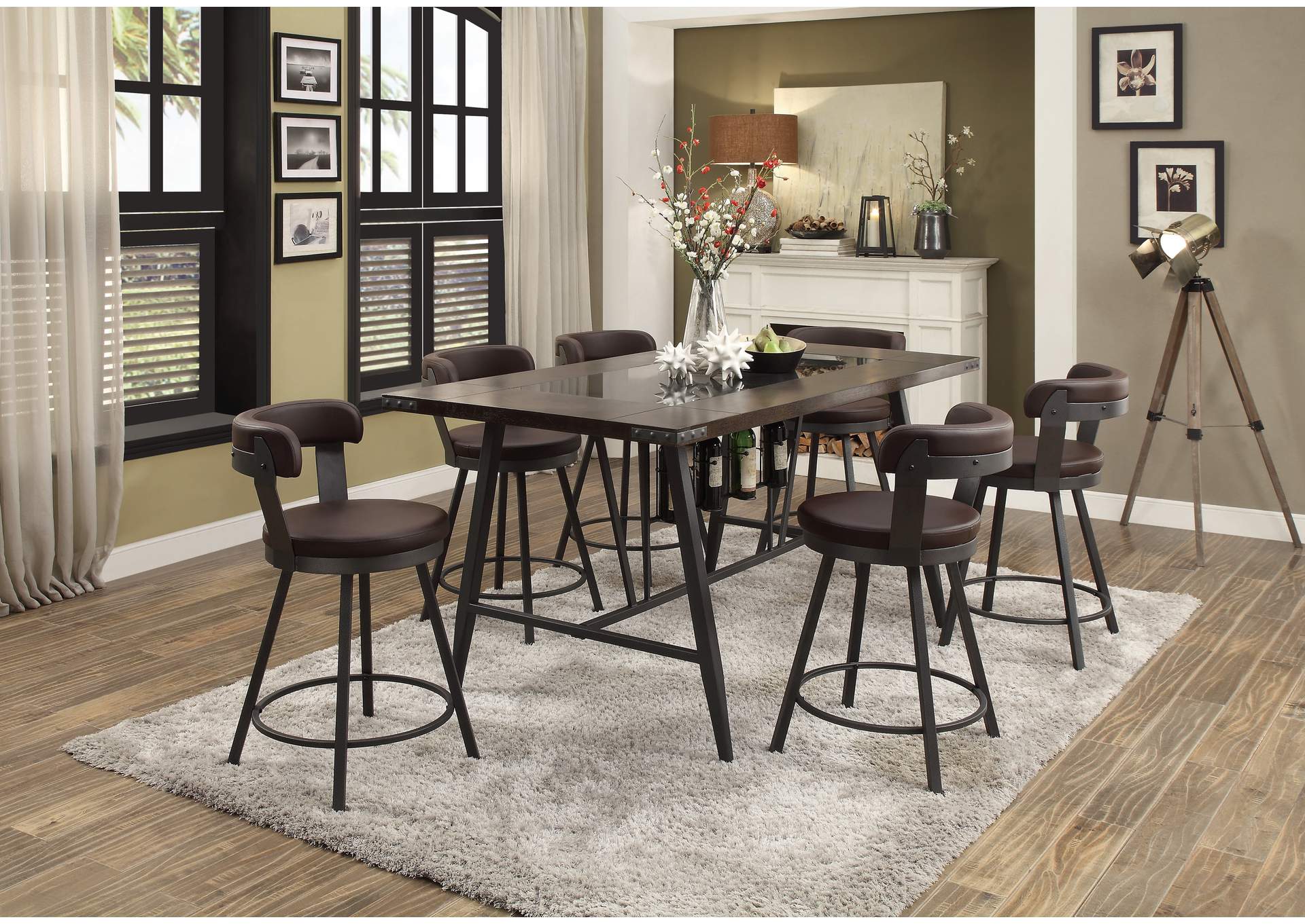 Appert Swivel Counter Height Chair image 6