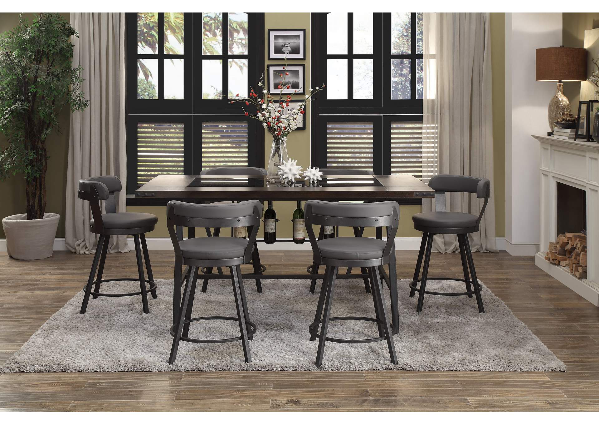 Appert Swivel Counter Height Chair image 5