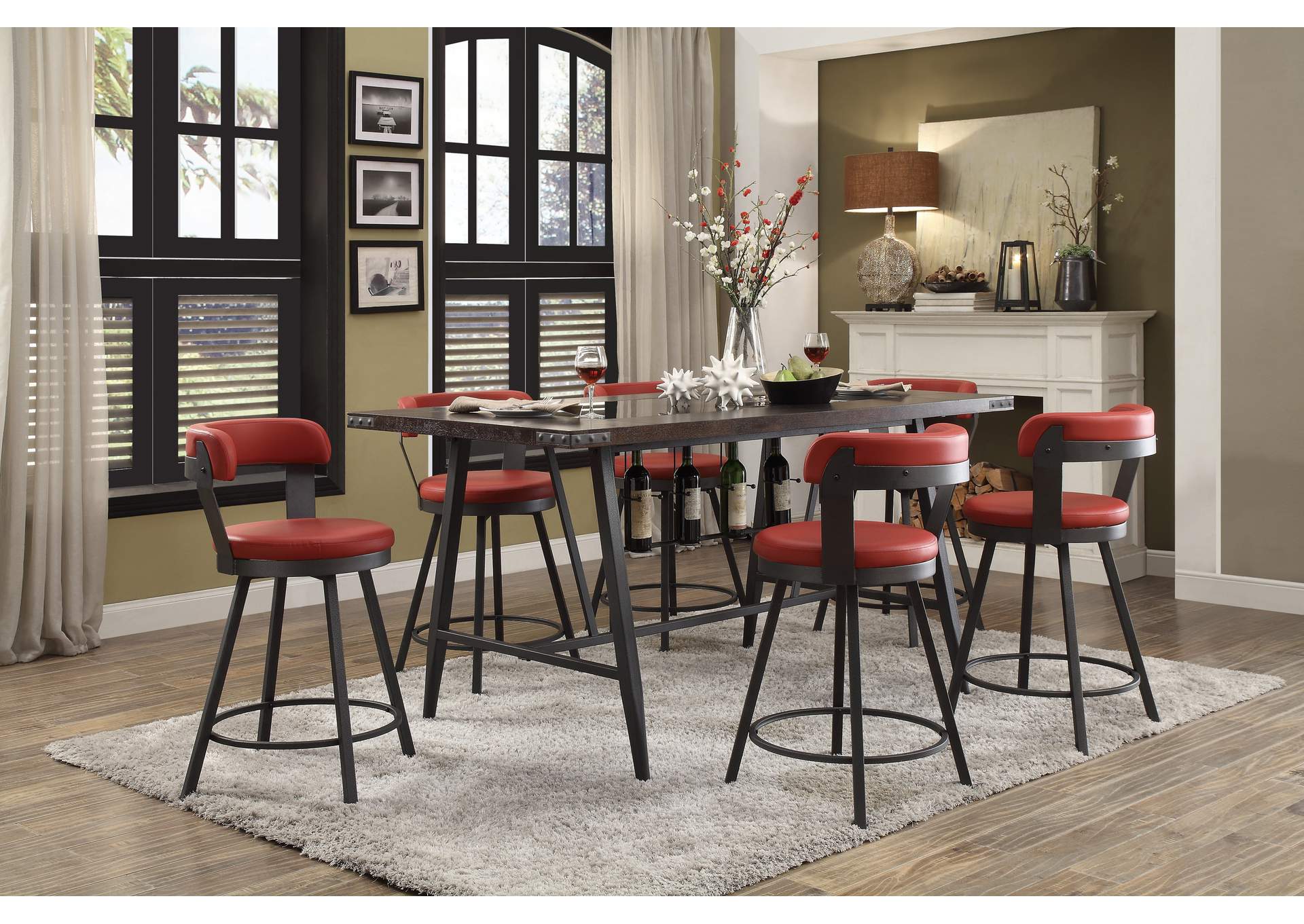 Appert Swivel Counter Height Chair image 6