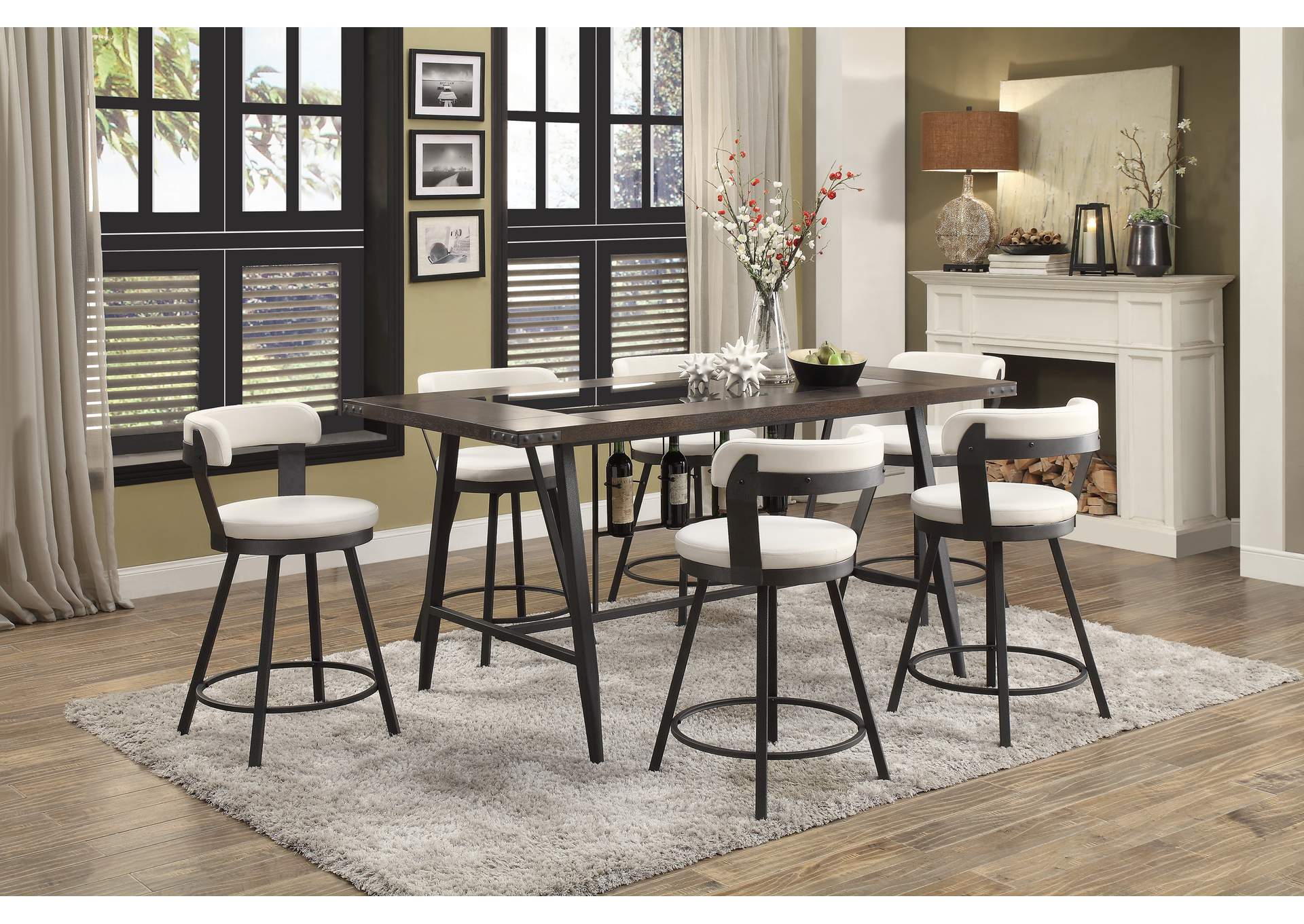 Appert Swivel Counter Height Chair image 5