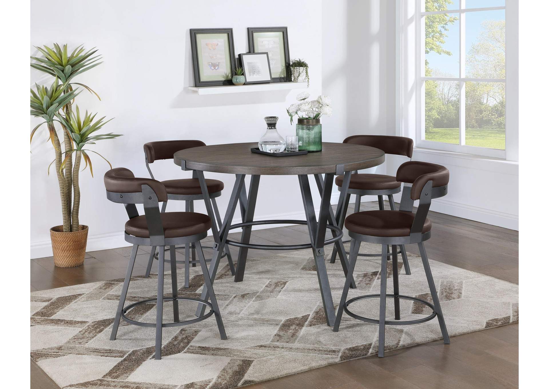 Tempa Swivel Counter Height Chair image 6