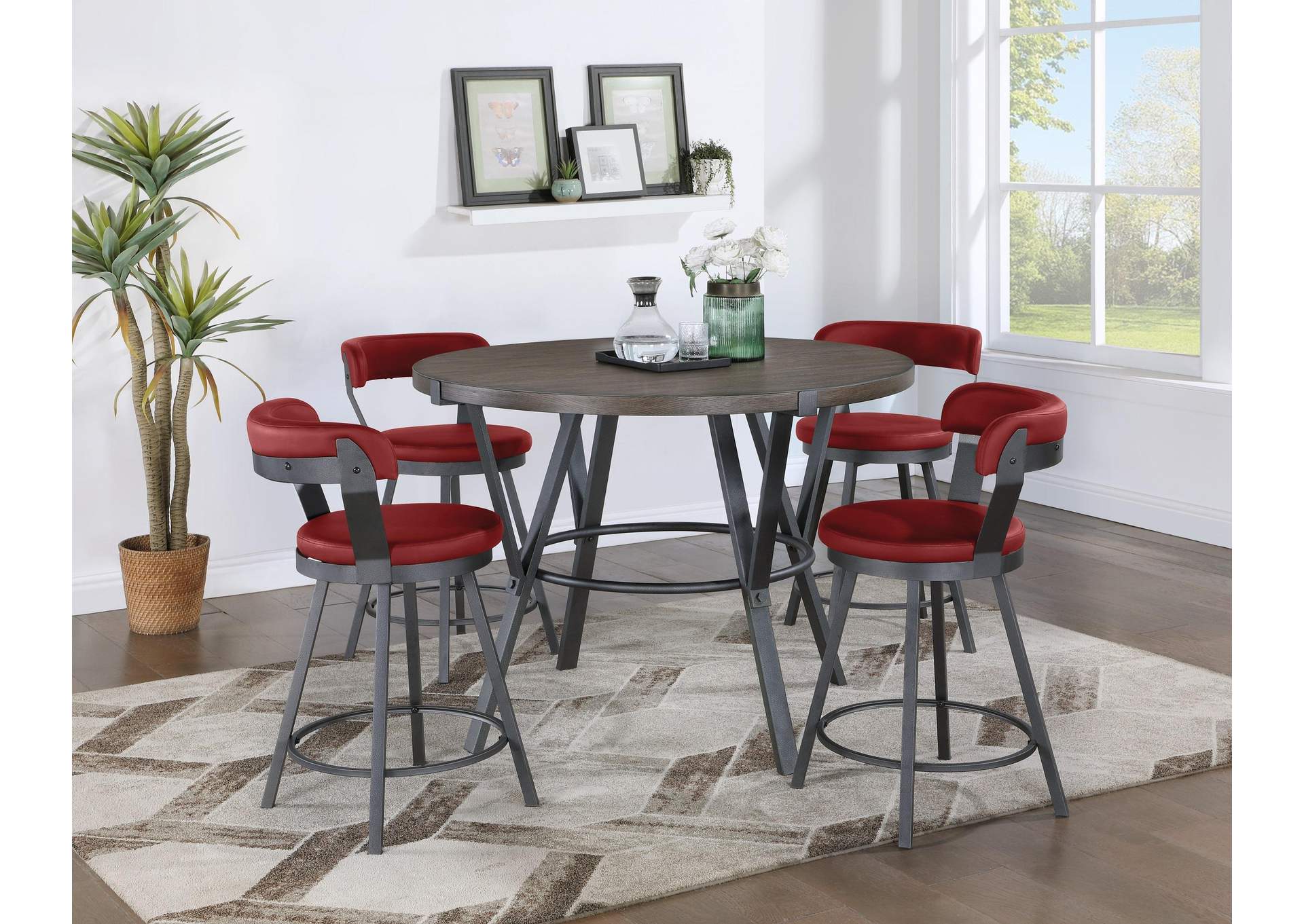 Tempa Swivel Counter Height Chair image 6