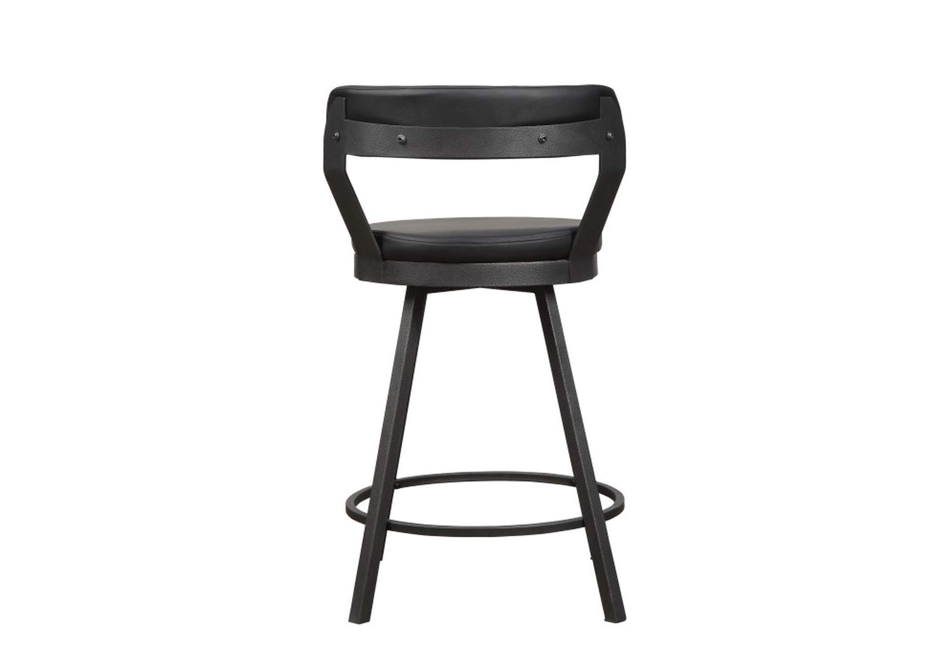 Appert Swivel Counter Height Chair, Black